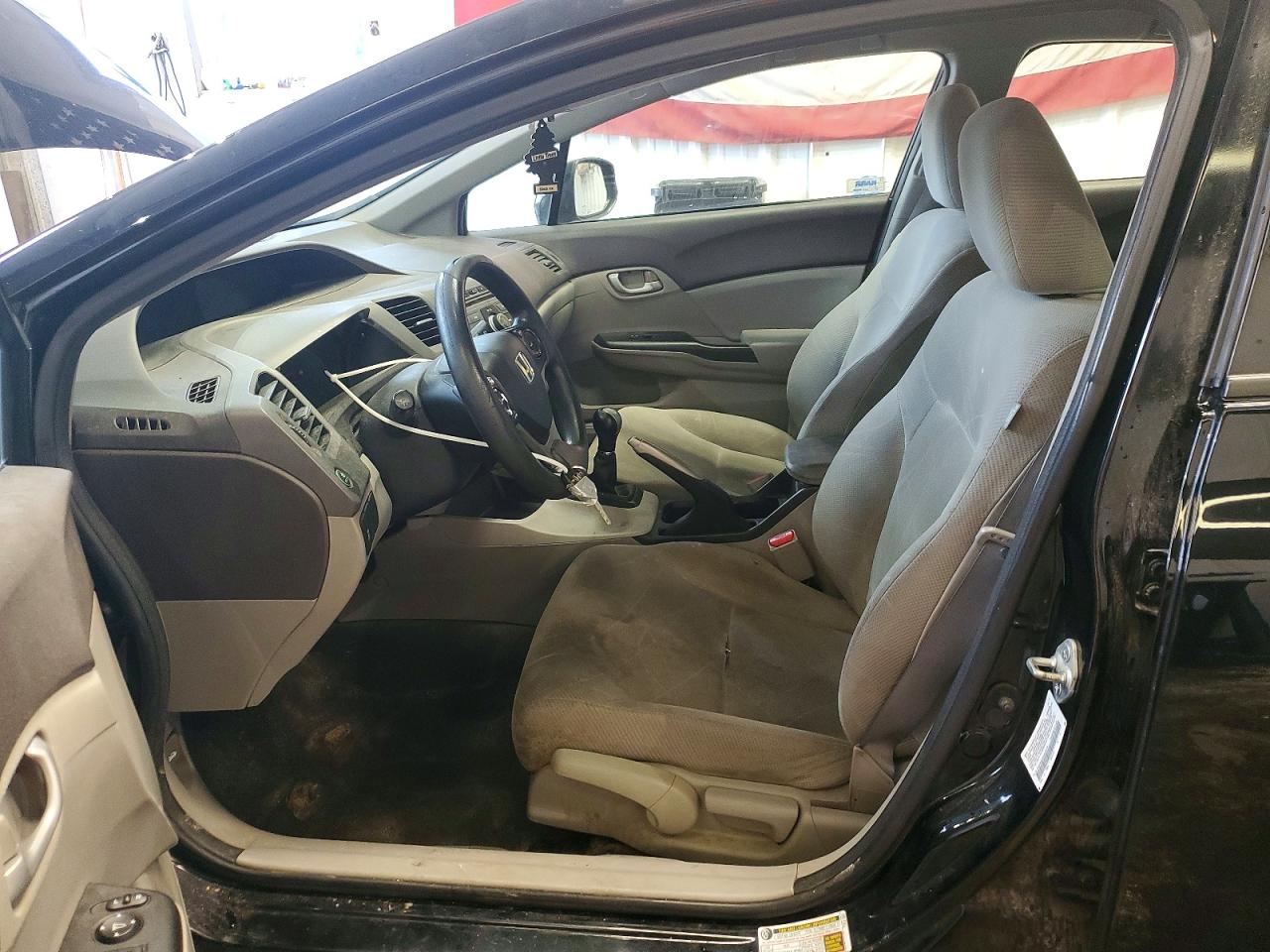 2012 Honda Civic Lx Black vin: 2HGFB2E52CH530170