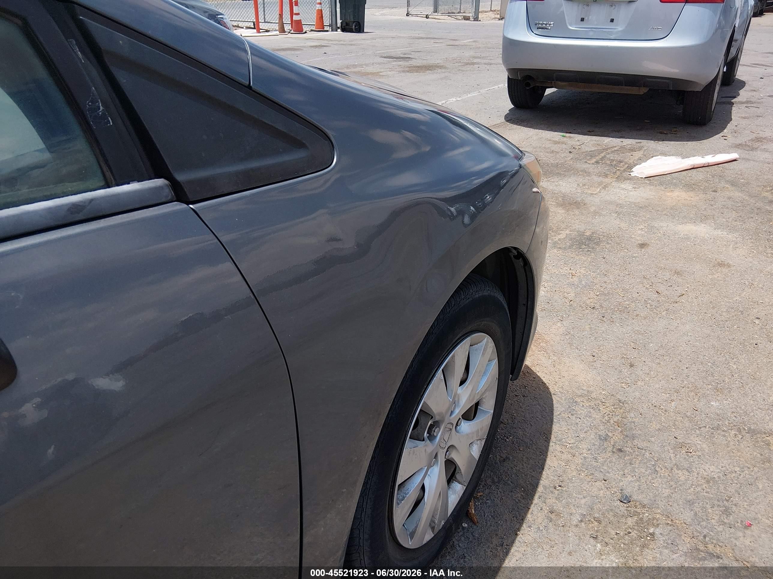 2012 Honda Civic Lx Gray vin: 2HGFB2E52CH553335