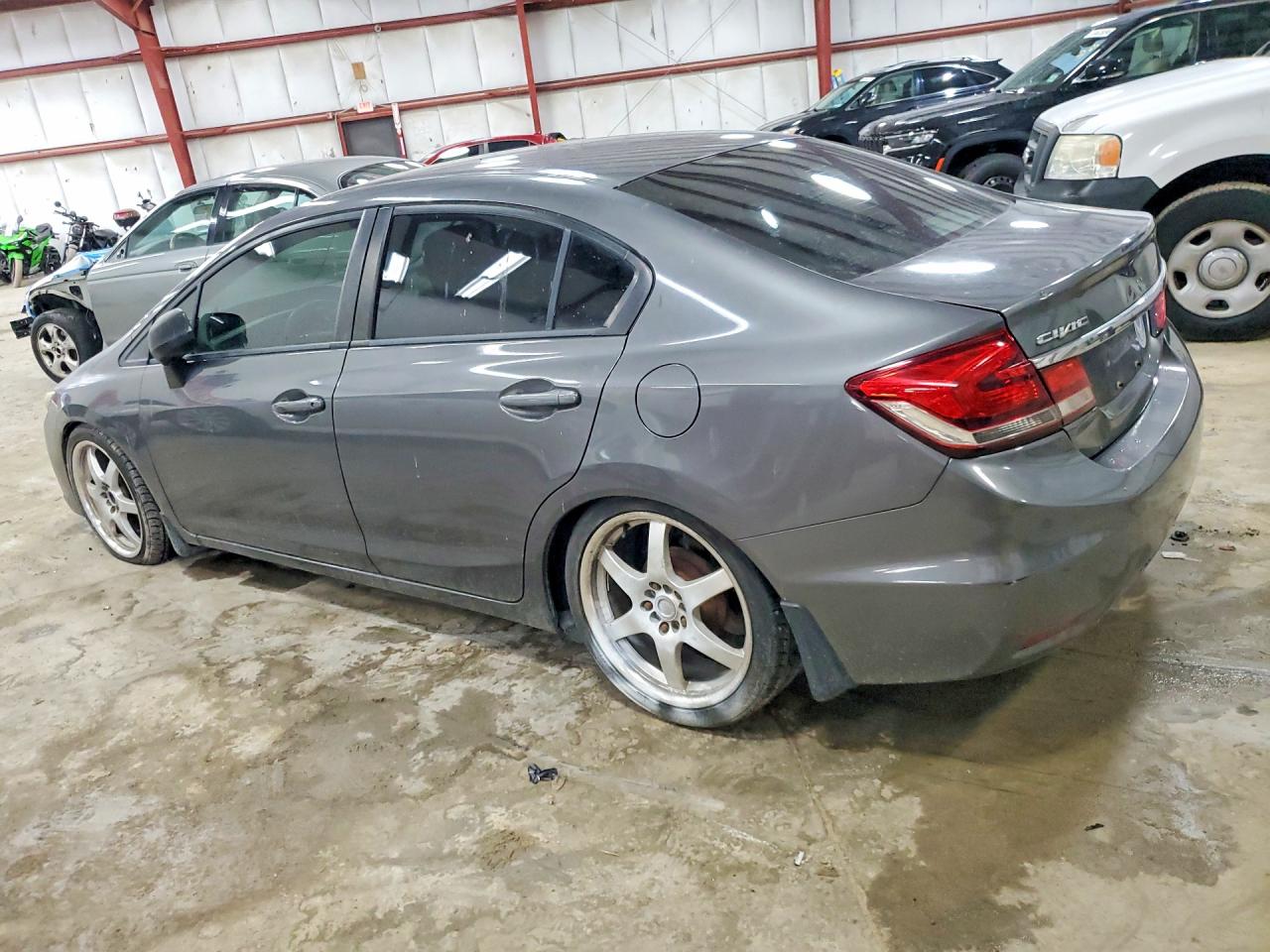 2013 Honda Civic Lx Gray vin: 2HGFB2E52DH520272