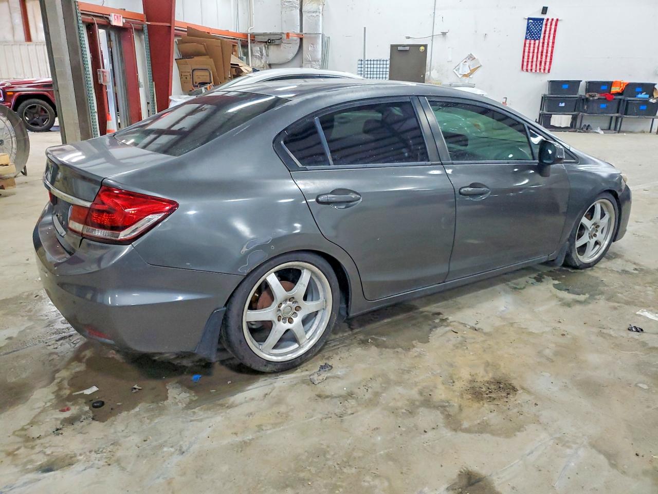 2013 Honda Civic Lx Gray vin: 2HGFB2E52DH520272