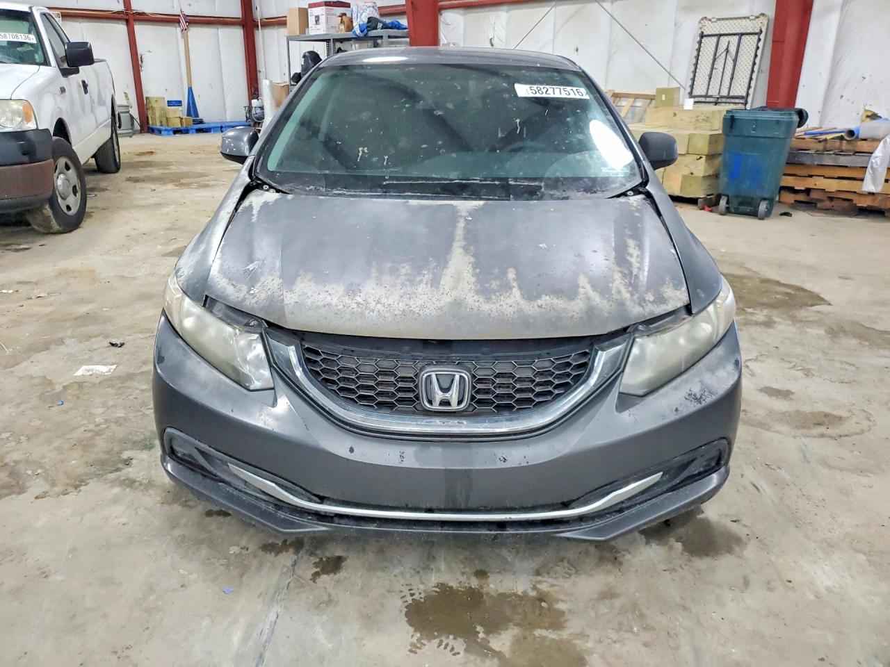 2013 Honda Civic Lx Gray vin: 2HGFB2E52DH520272