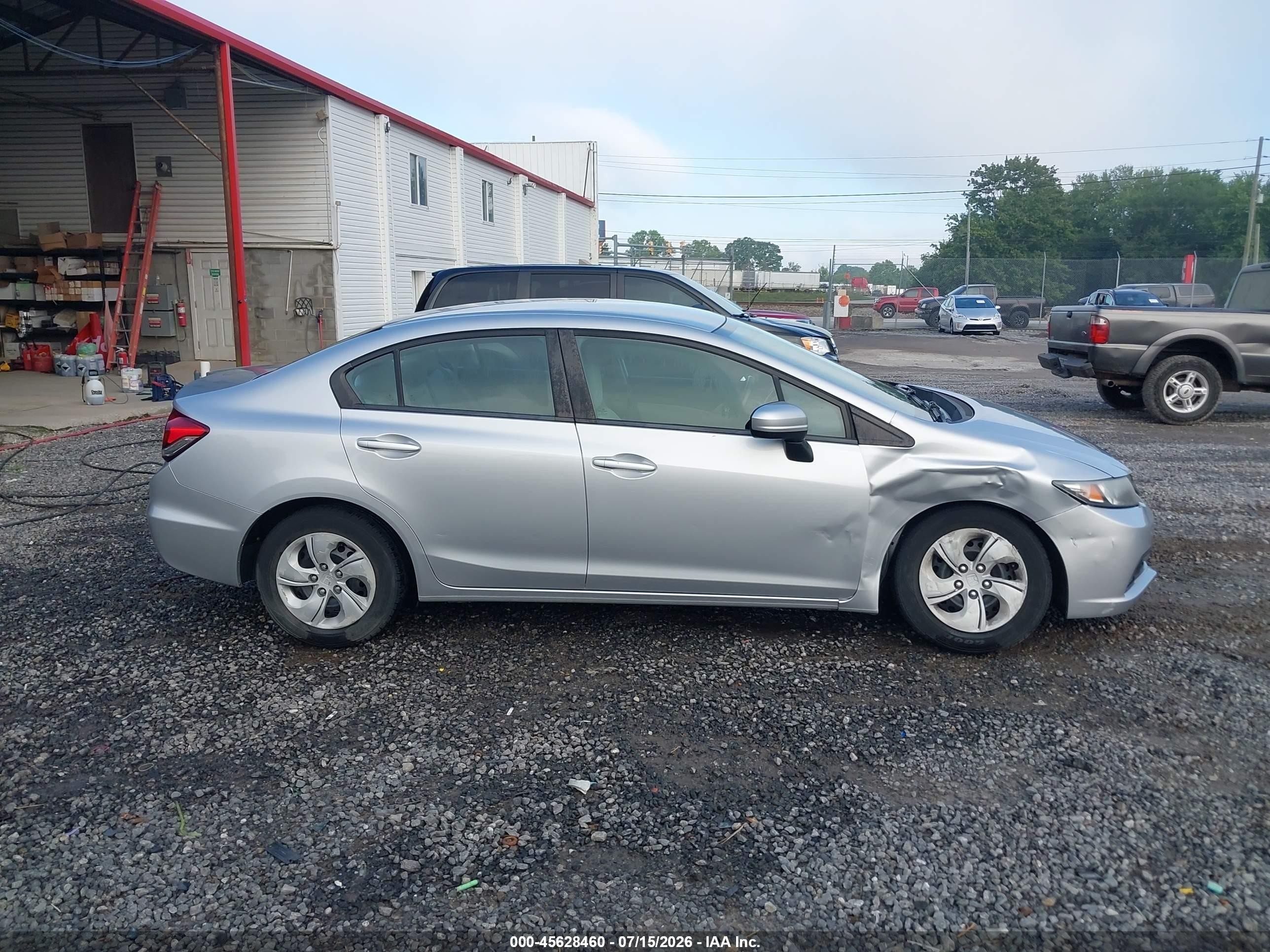2015 Honda Civic Lx Silver vin: 2HGFB2E52FH510053