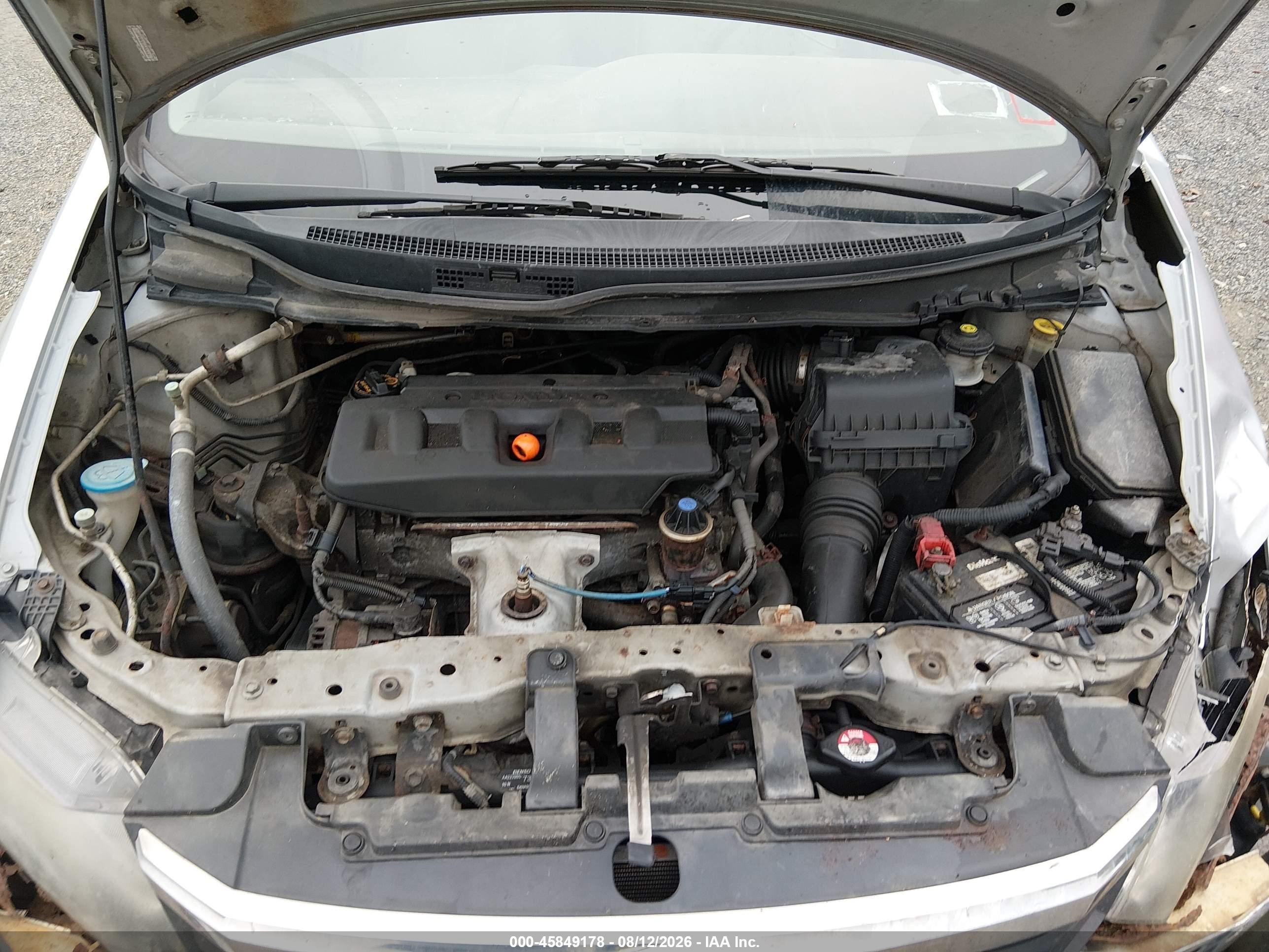 2012 Honda Civic Lx Silver vin: 2HGFB2E53CH530534