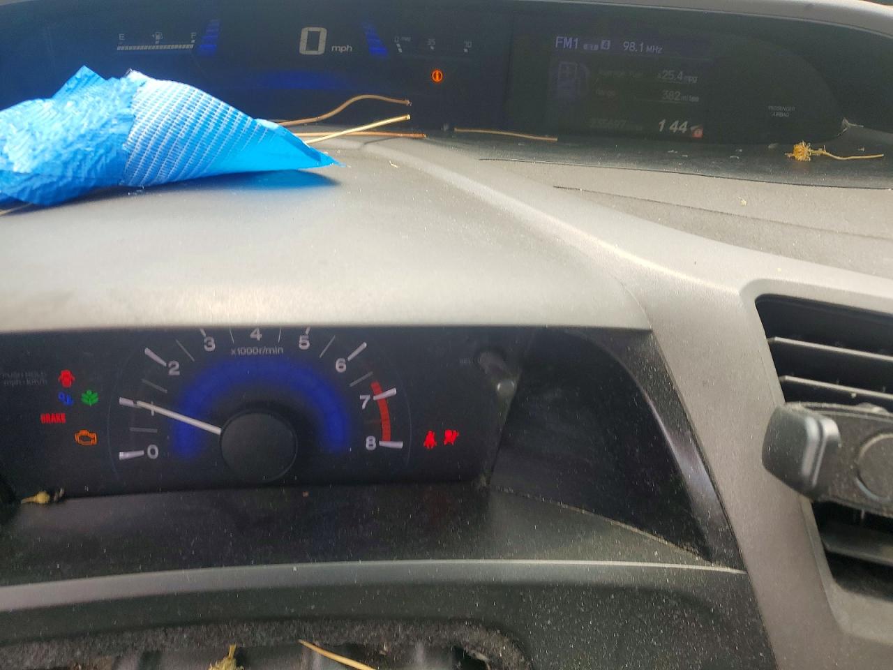 2012 Honda Civic Lx Blue vin: 2HGFB2E53CH559029