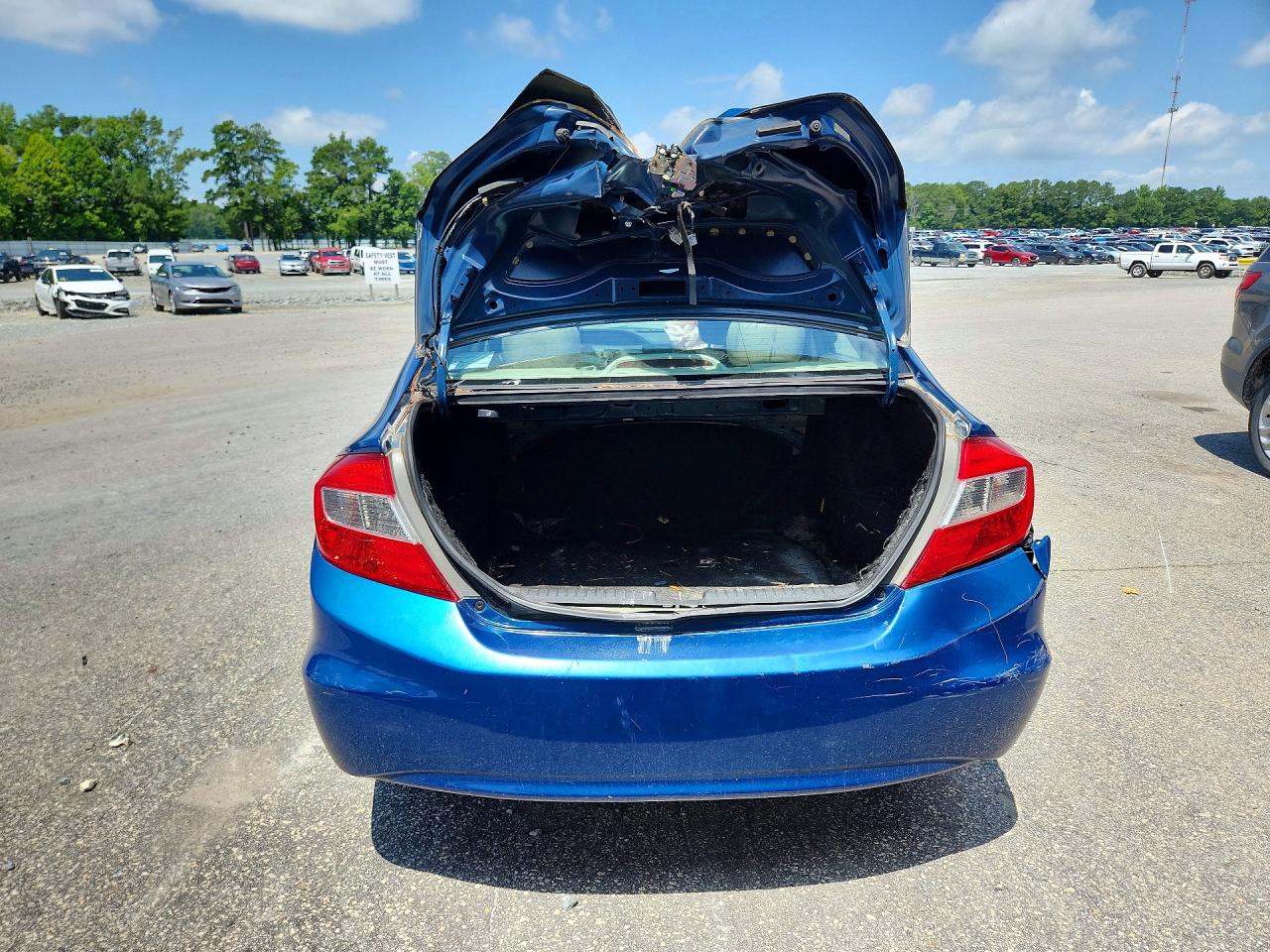 2012 Honda Civic Lx Blue vin: 2HGFB2E53CH559029