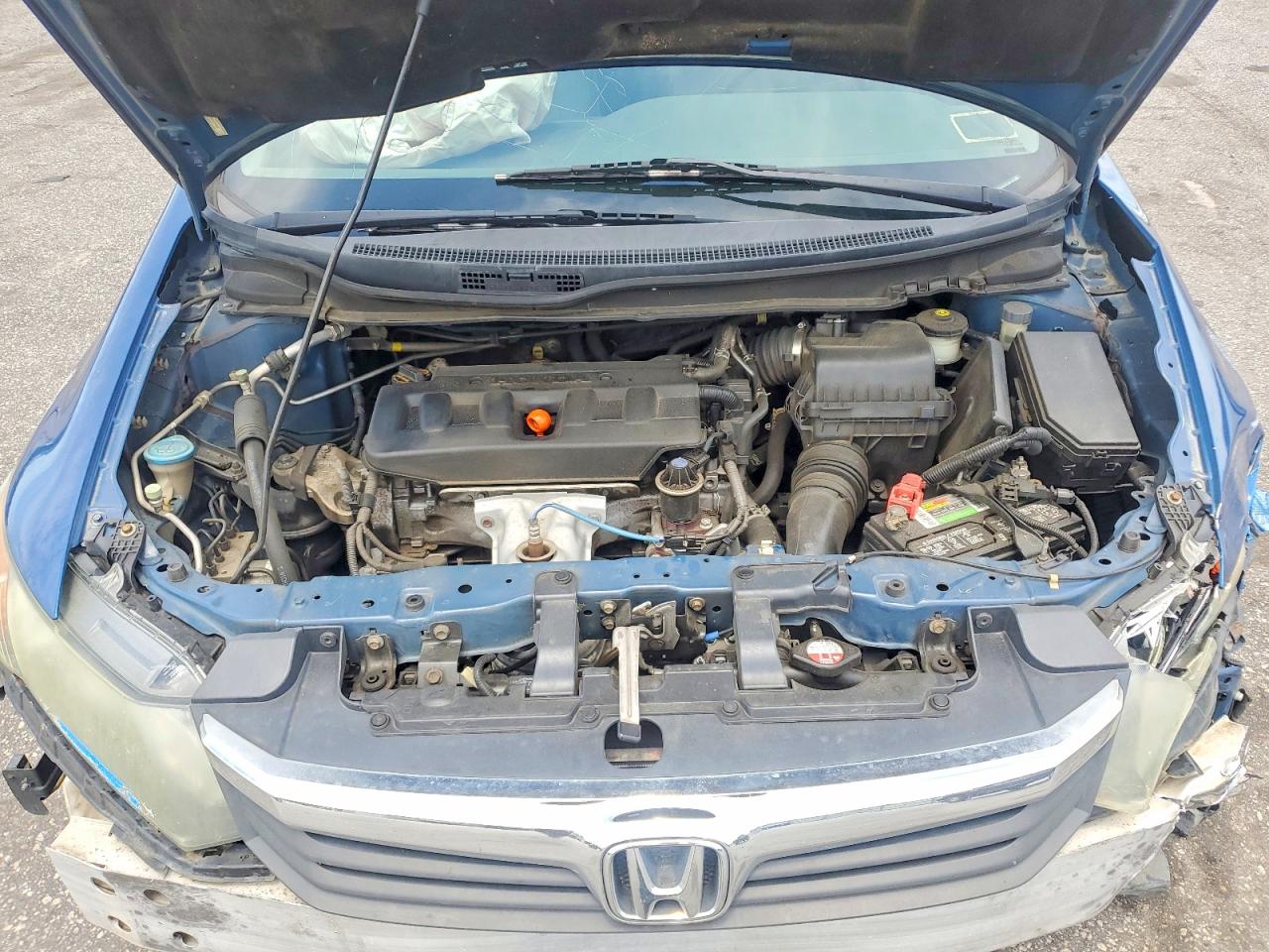 2012 Honda Civic Lx Blue vin: 2HGFB2E53CH559029
