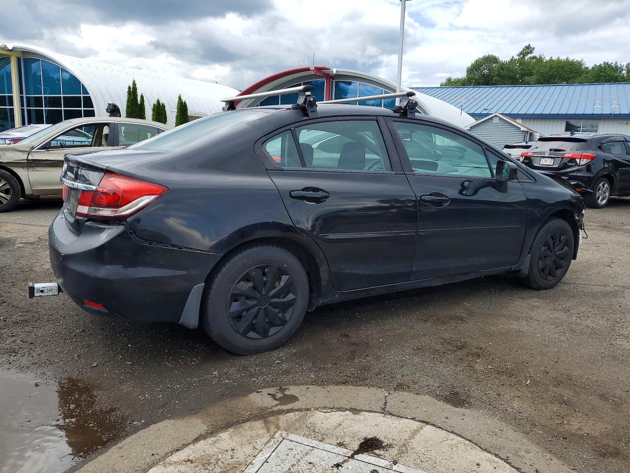 2014 Honda Civic Lx Black vin: 2HGFB2E53EH555470