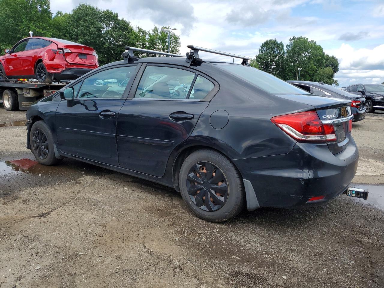2014 Honda Civic Lx Black vin: 2HGFB2E53EH555470