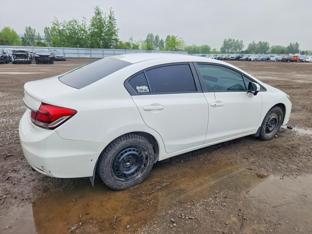 2015 Honda Civic Lx White vin: 2HGFB2E53FH042110