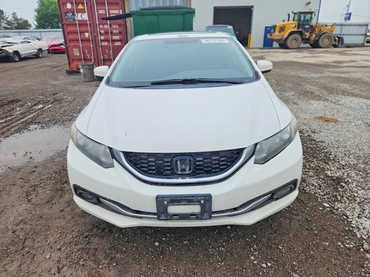 2015 Honda Civic Lx White vin: 2HGFB2E53FH042110