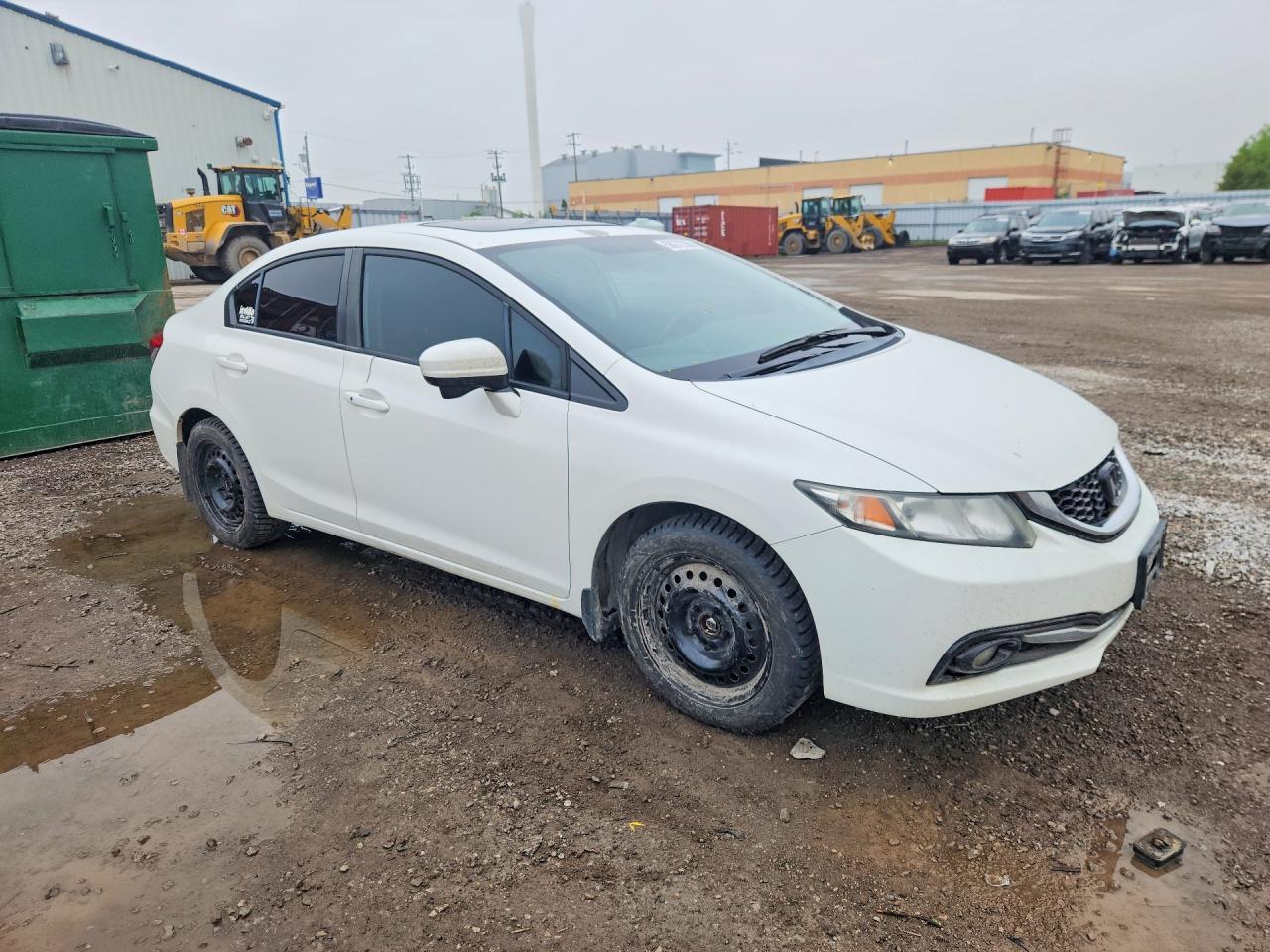 2015 Honda Civic Lx White vin: 2HGFB2E53FH042110