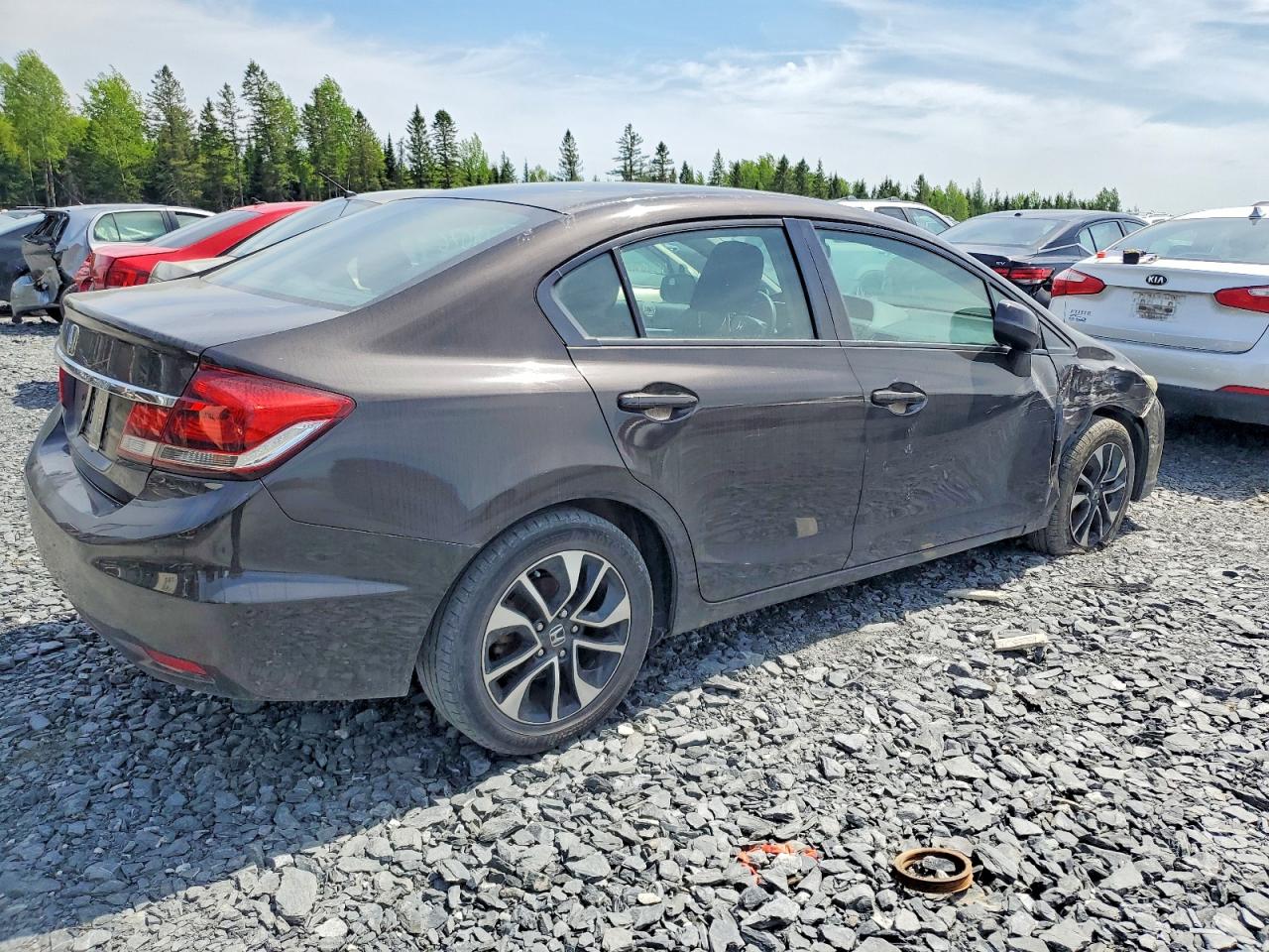 2013 Honda Civic Lx Charcoal vin: 2HGFB2E54DH017164
