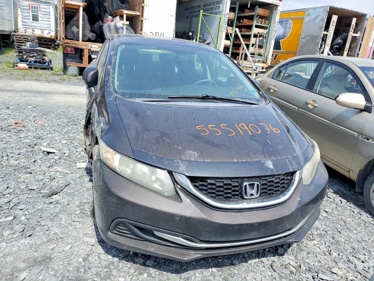 2013 Honda Civic Lx Charcoal vin: 2HGFB2E54DH017164