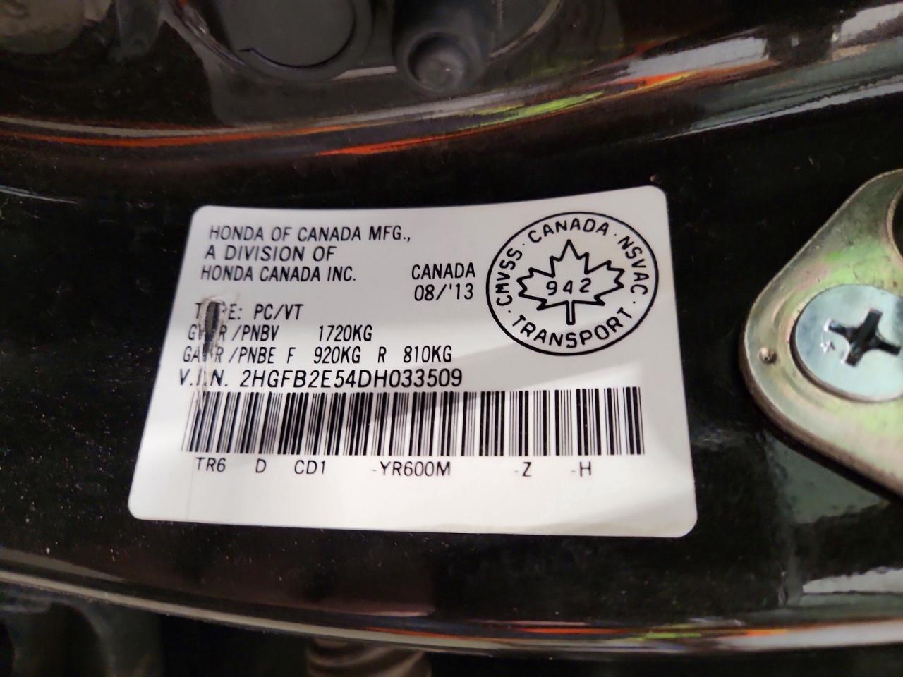 2013 Honda Civic Lx Charcoal vin: 2HGFB2E54DH033509