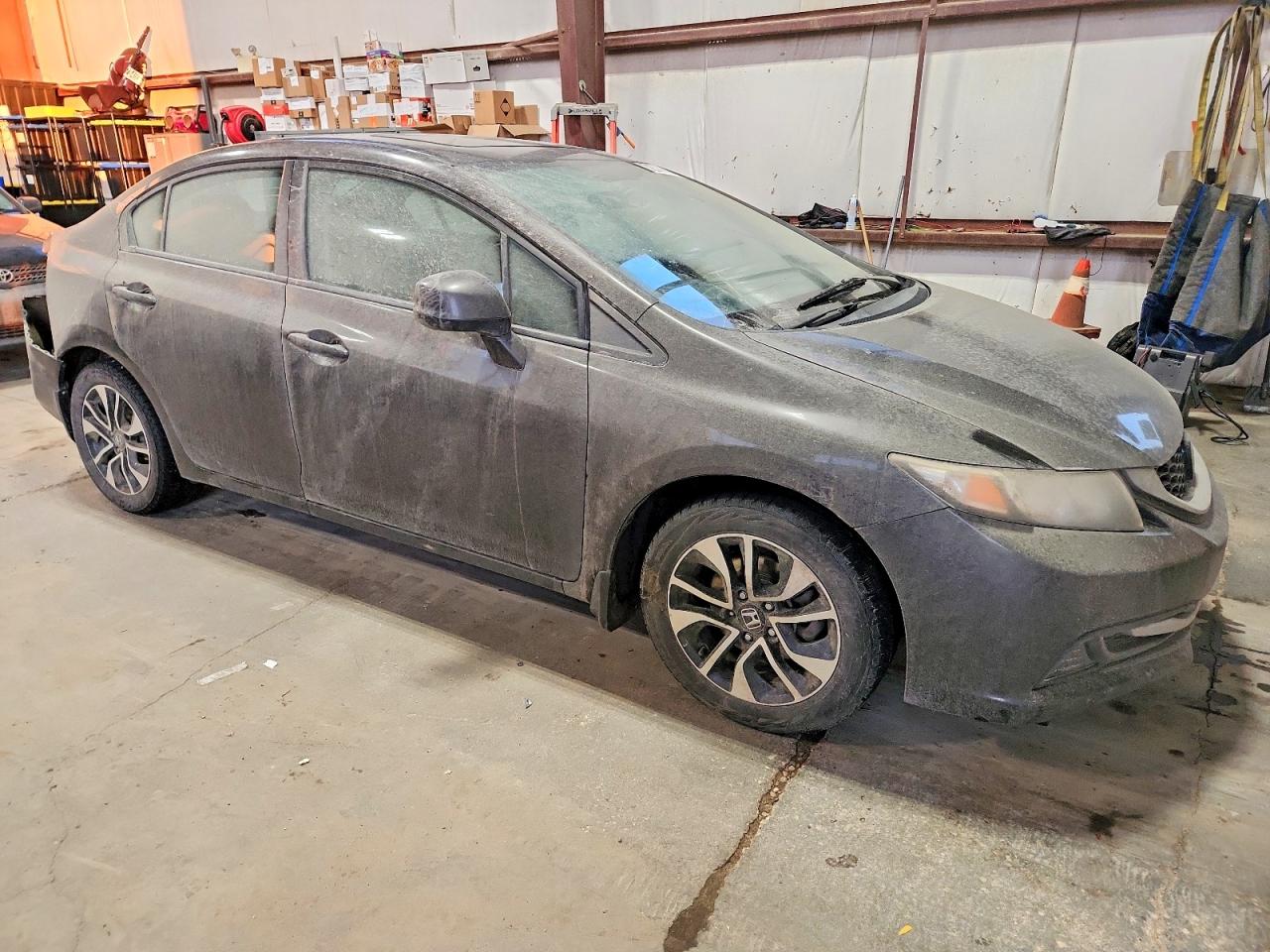 2013 Honda Civic Lx Charcoal vin: 2HGFB2E54DH033509