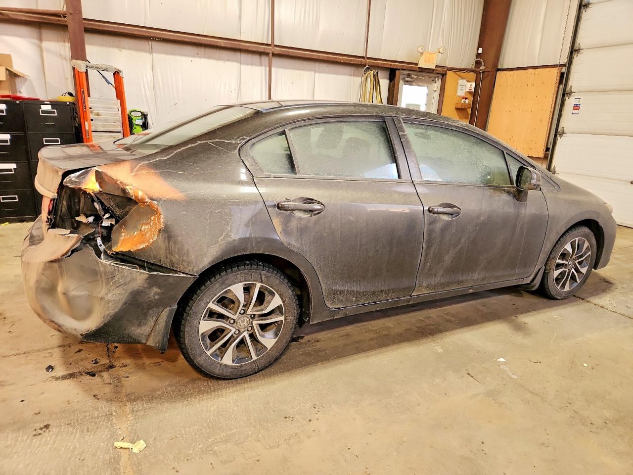 2013 Honda Civic Lx Charcoal vin: 2HGFB2E54DH033509