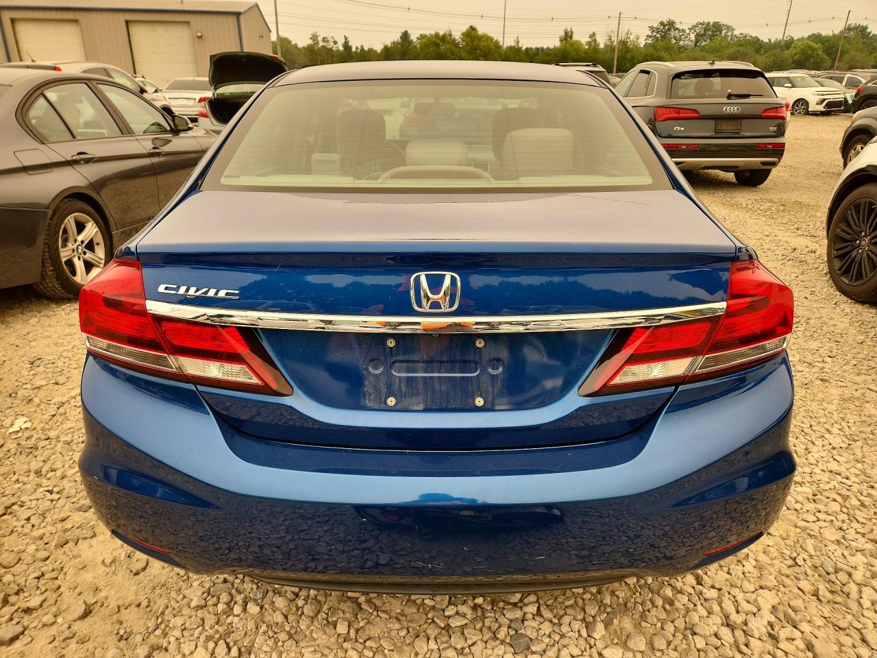 2014 Honda Civic Lx Blue vin: 2HGFB2E54EH557969