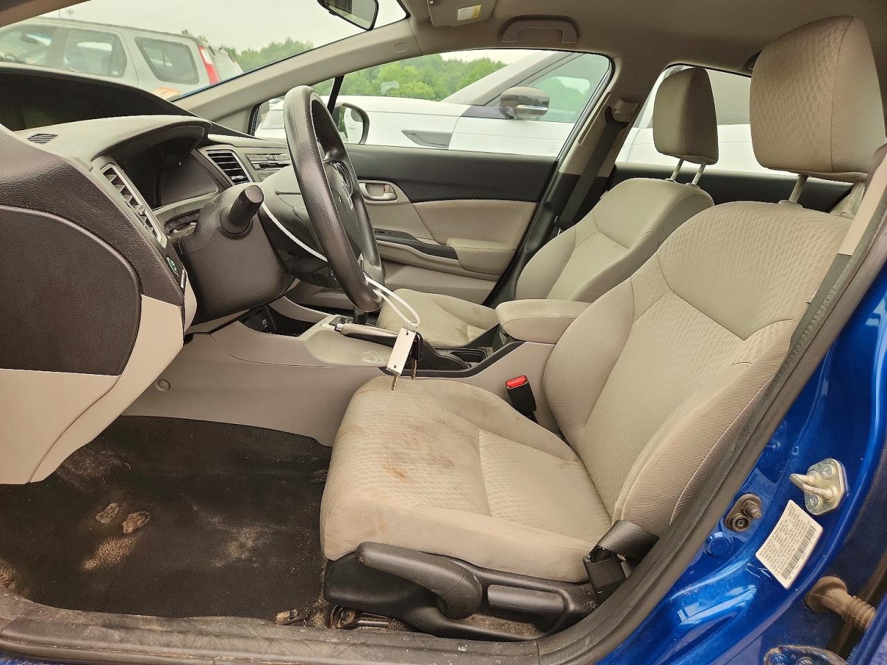 2014 Honda Civic Lx Blue vin: 2HGFB2E54EH557969