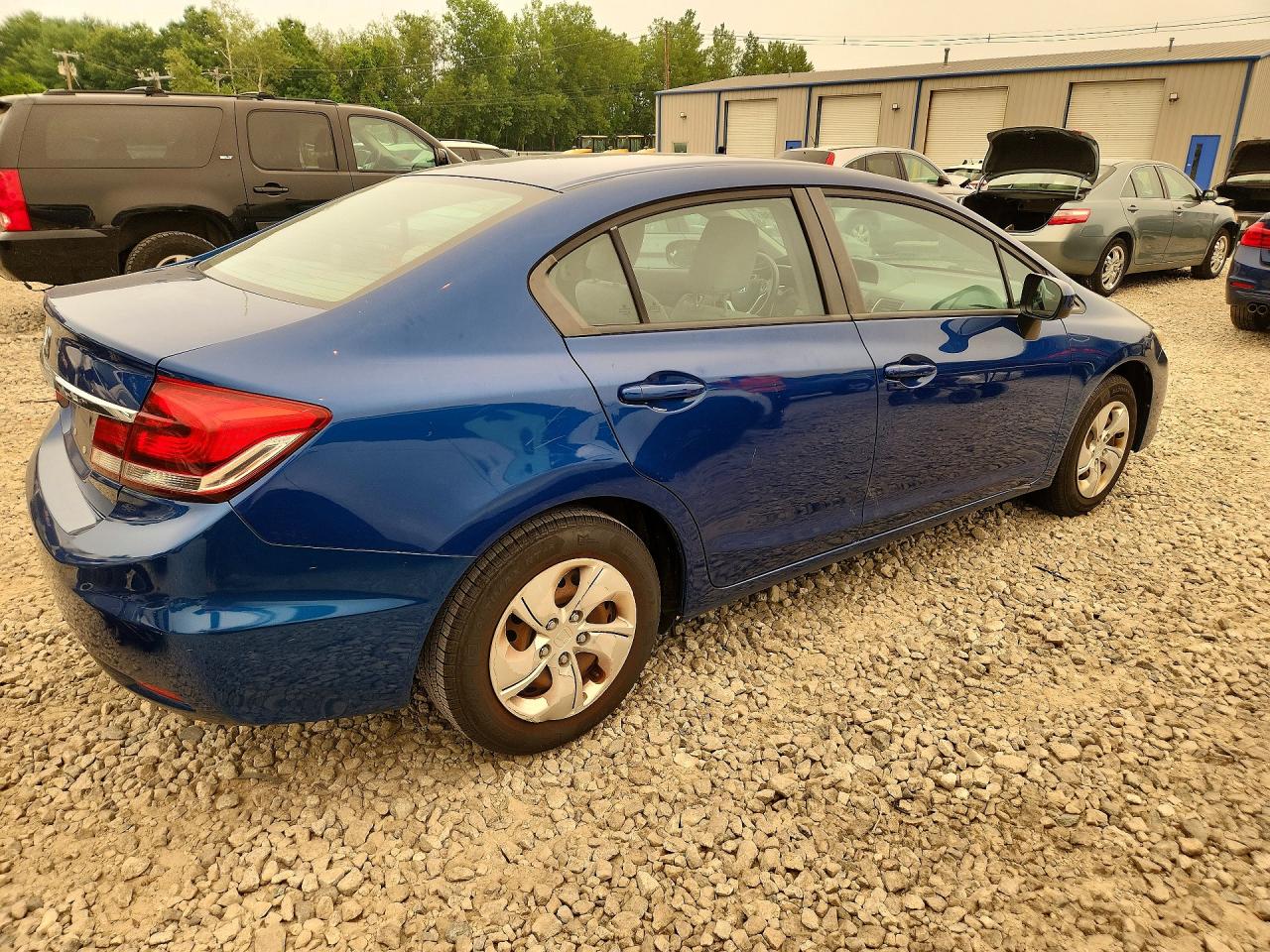 2014 Honda Civic Lx Blue vin: 2HGFB2E54EH557969