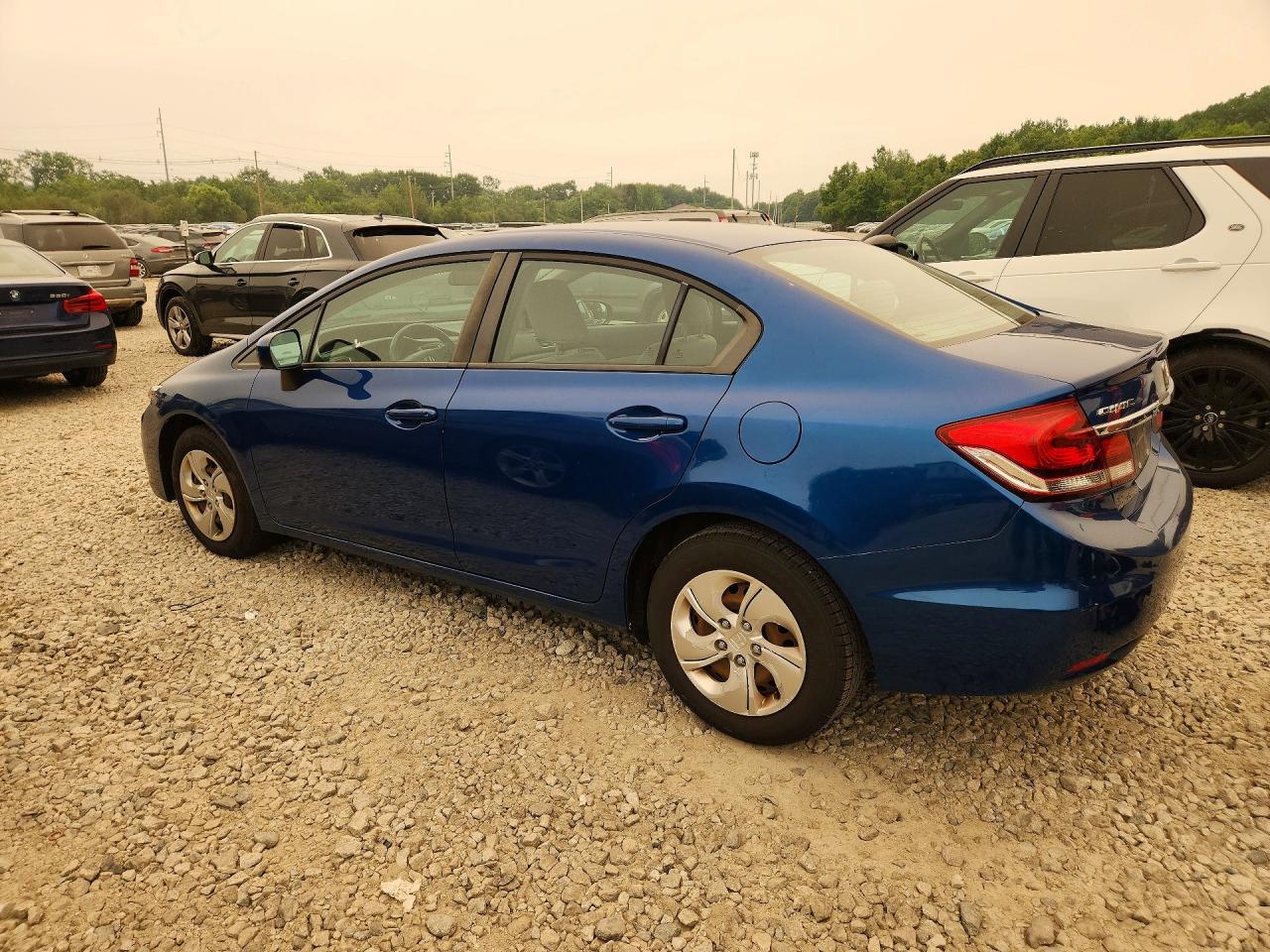 2014 Honda Civic Lx Blue vin: 2HGFB2E54EH557969