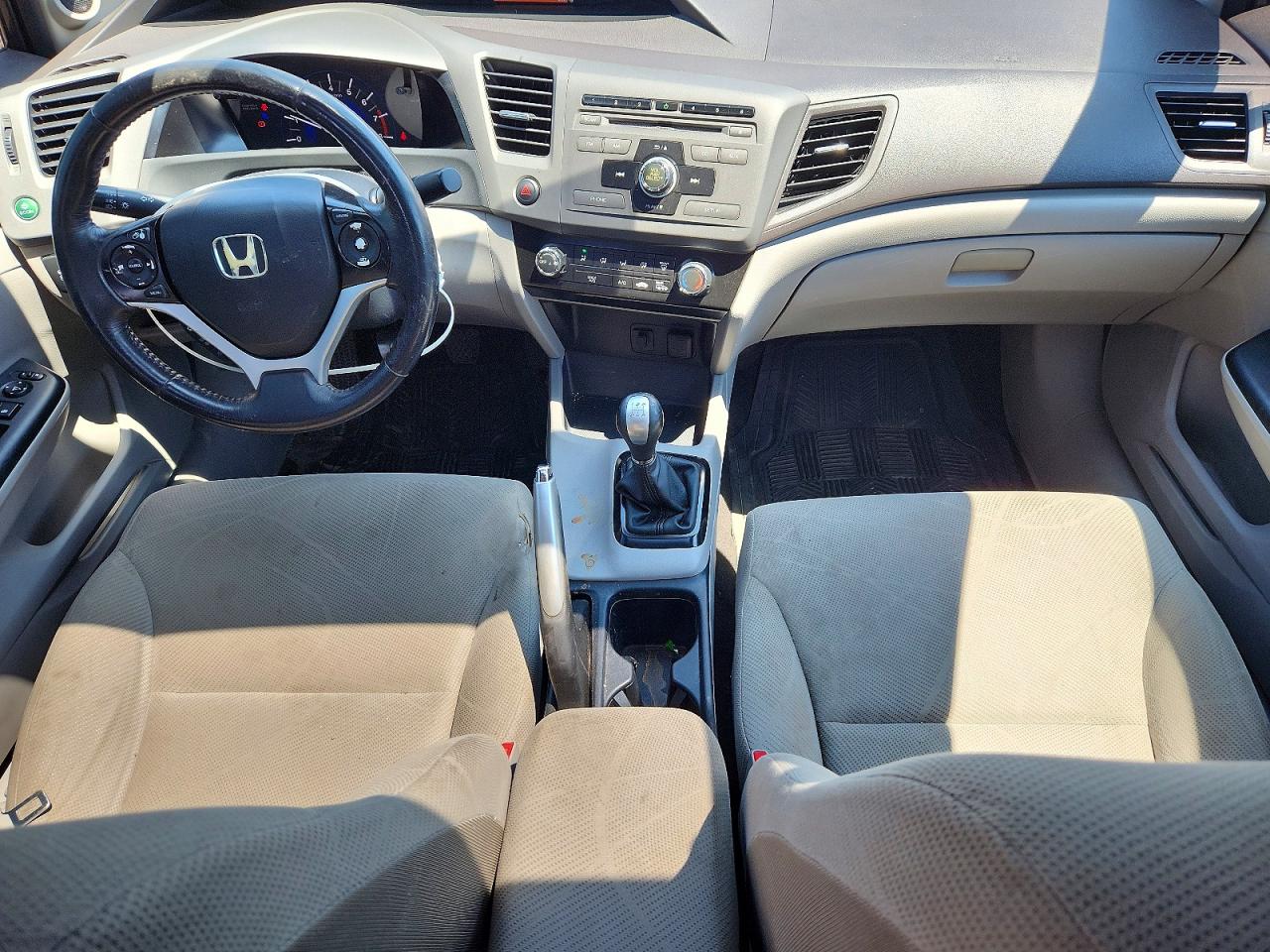 2012 Honda Civic Lx Gray vin: 2HGFB2E55CH006687