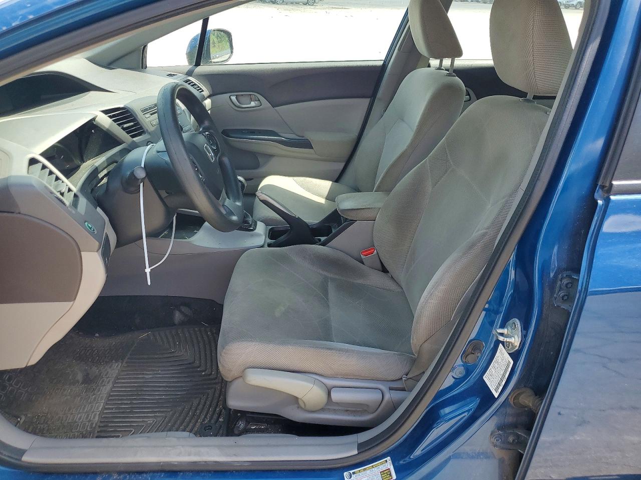 2012 Honda Civic Lx Blue vin: 2HGFB2E55CH561168