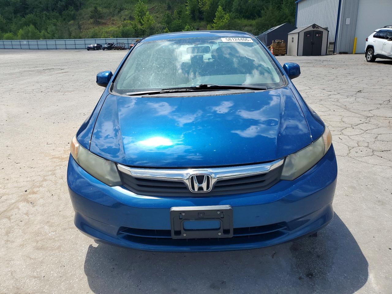 2012 Honda Civic Lx Blue vin: 2HGFB2E55CH561168