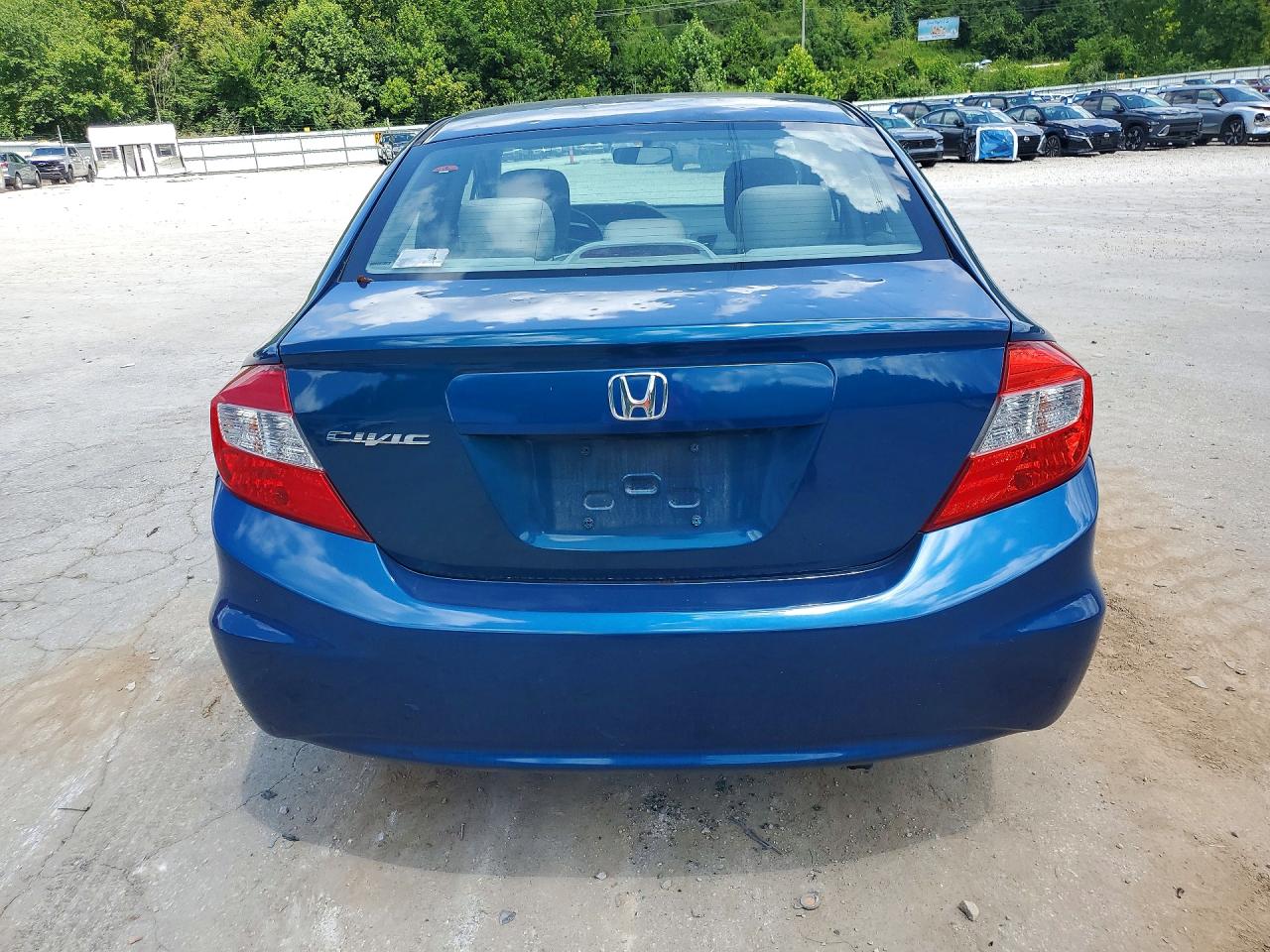 2012 Honda Civic Lx Blue vin: 2HGFB2E55CH561168