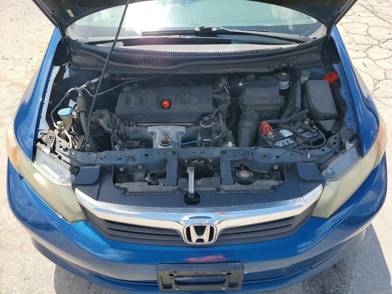 2012 Honda Civic Lx Blue vin: 2HGFB2E55CH561168