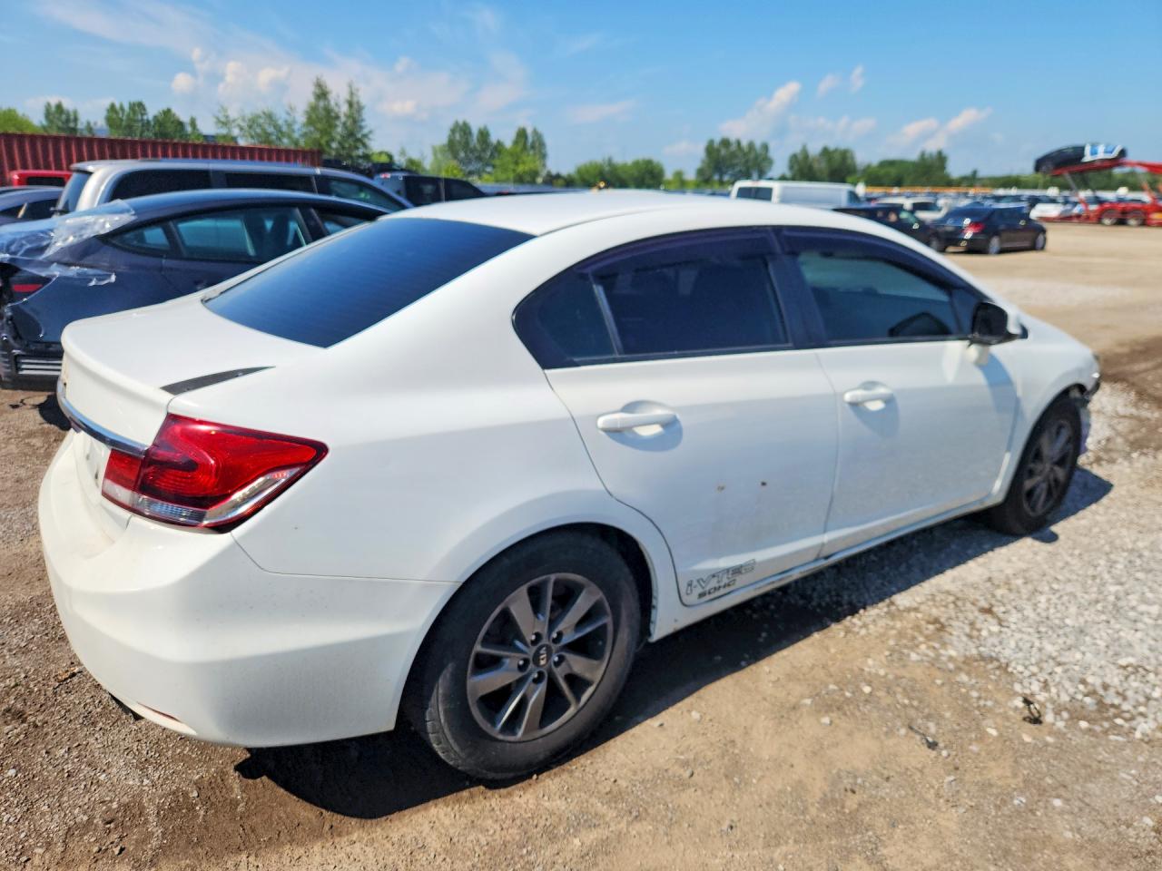 2013 Honda Civic Lx White vin: 2HGFB2E56DH038064