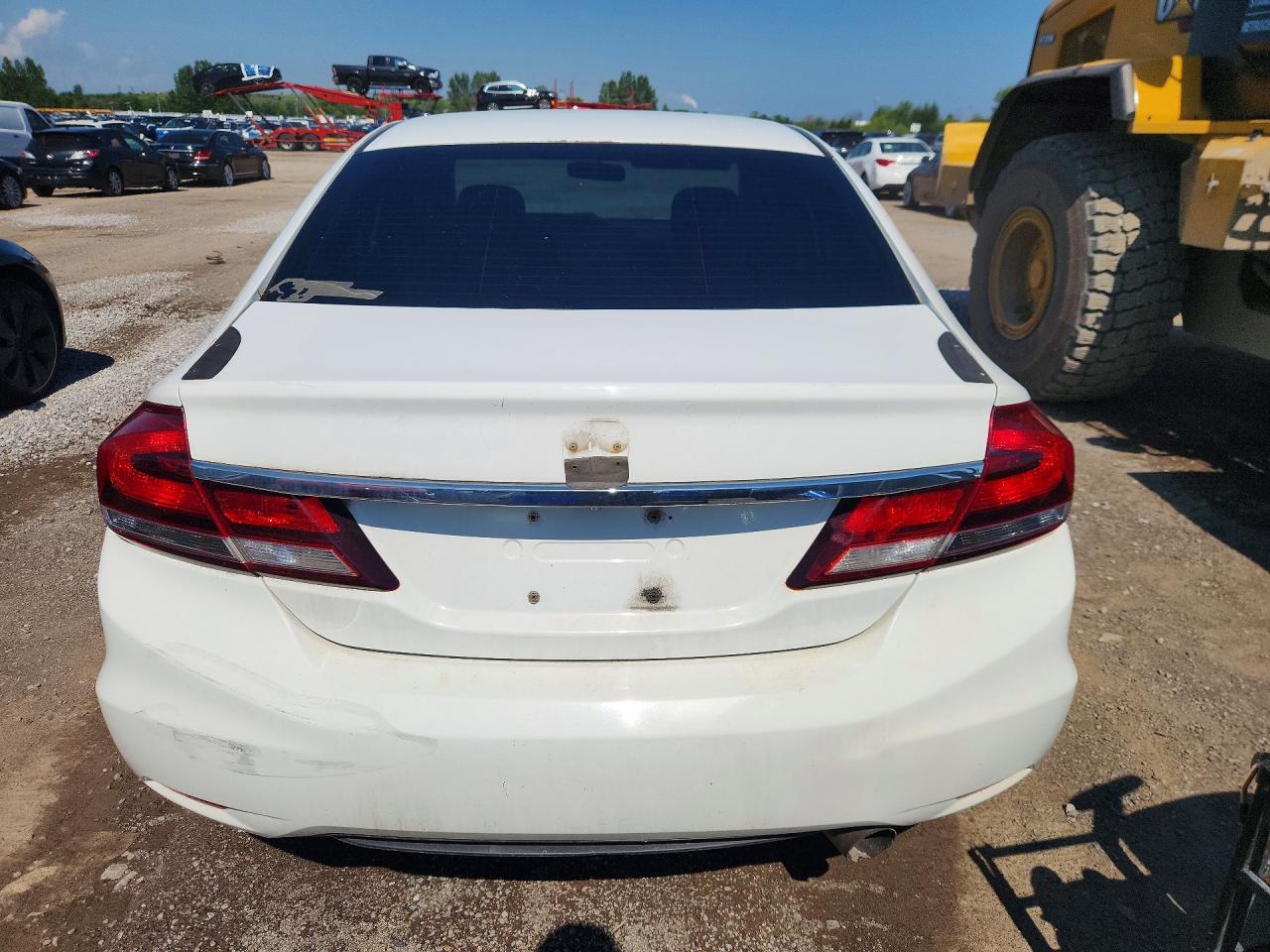 2013 Honda Civic Lx White vin: 2HGFB2E56DH038064