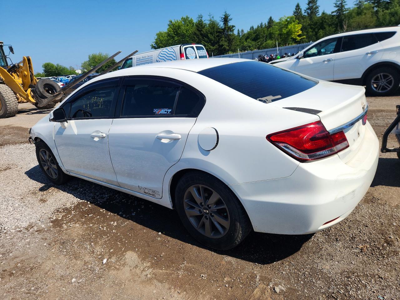 2013 Honda Civic Lx White vin: 2HGFB2E56DH038064