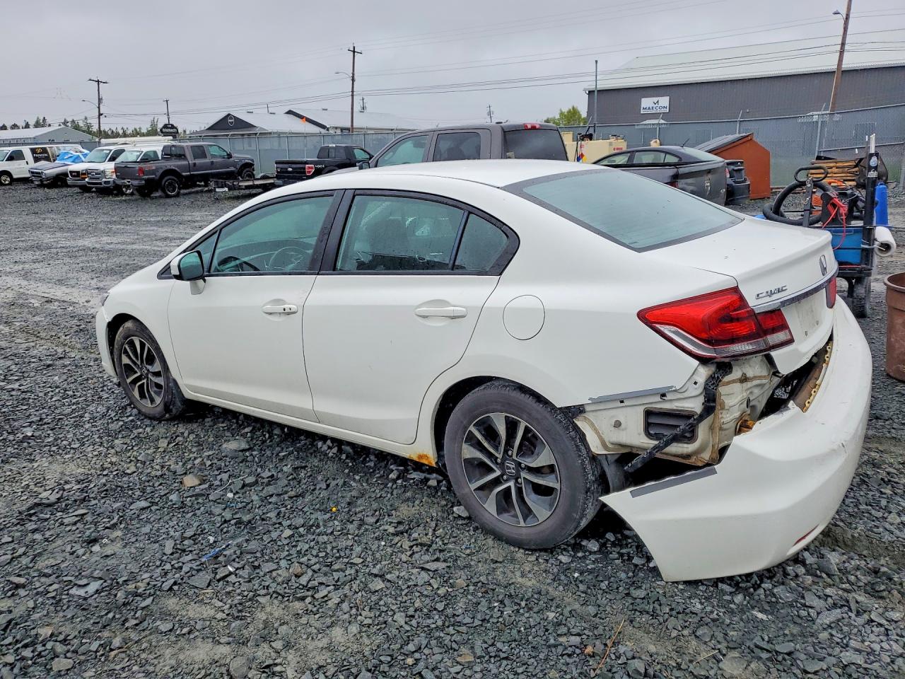 2014 Honda Civic Lx Белый vin: 2HGFB2E56EH022903