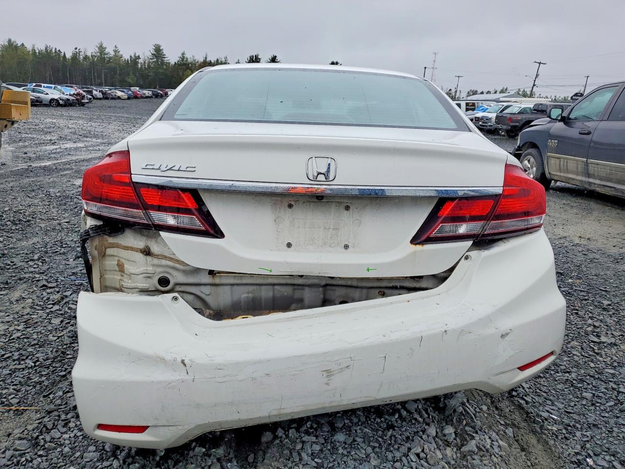 2014 Honda Civic Lx Белый vin: 2HGFB2E56EH022903