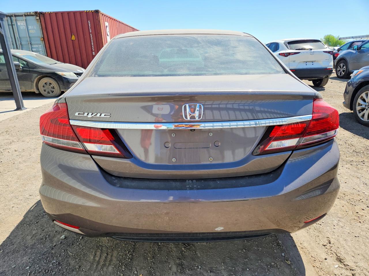 2015 Honda Civic Lx Серый vin: 2HGFB2E57FH531657