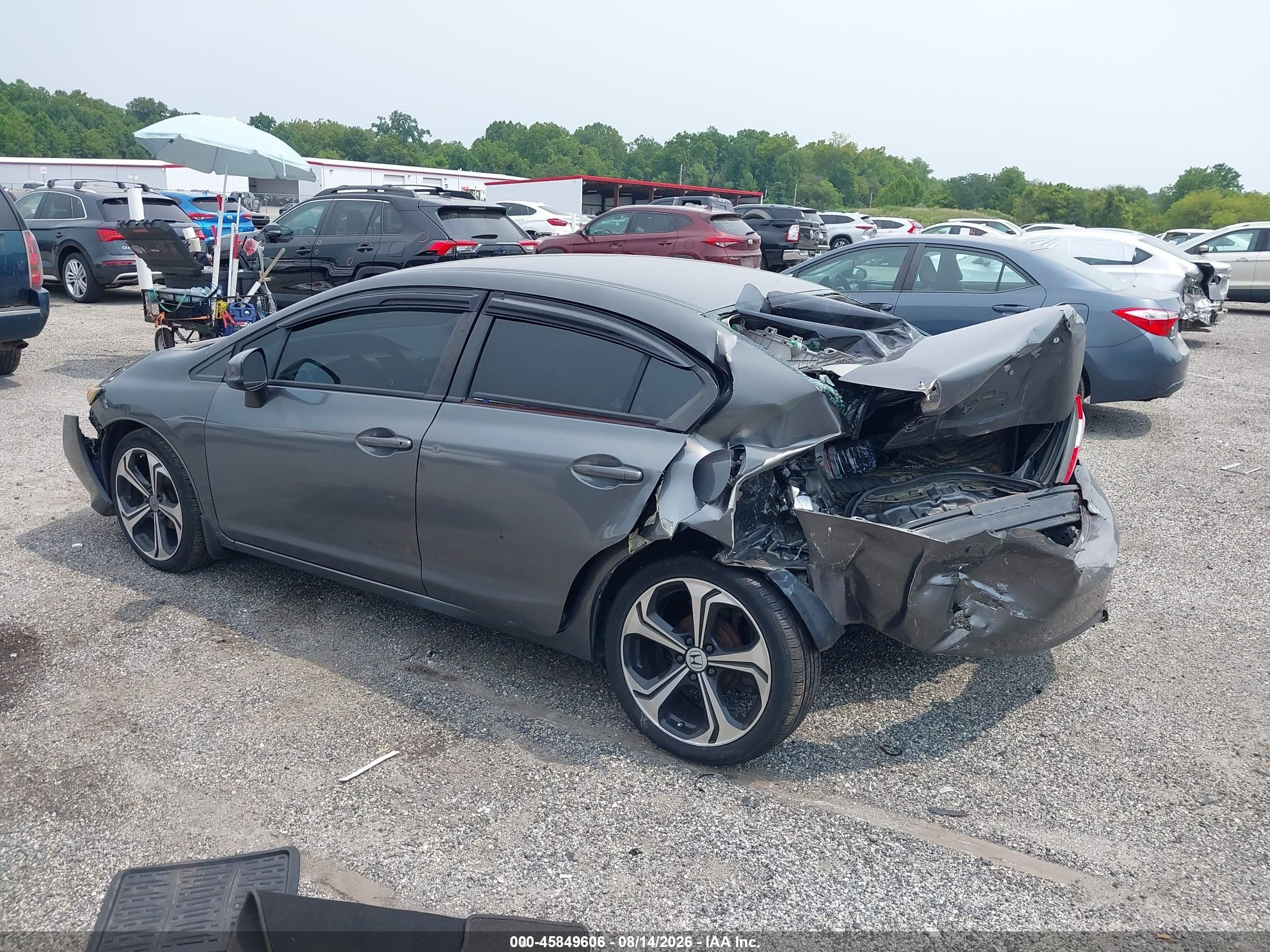 2012 Honda Civic Lx Gray vin: 2HGFB2E58CH507850