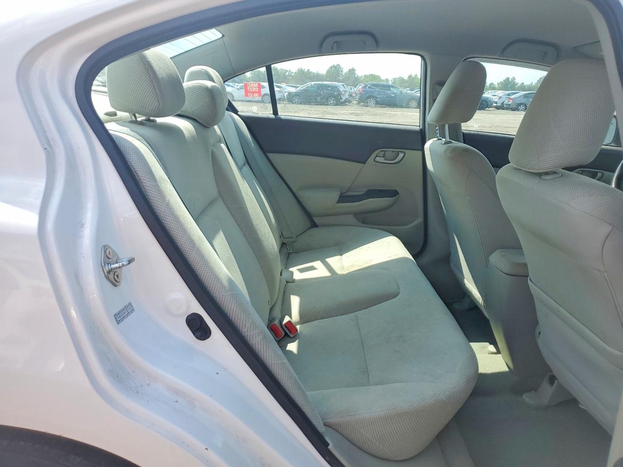 2012 Honda Civic Lx White vin: 2HGFB2E59CH501720