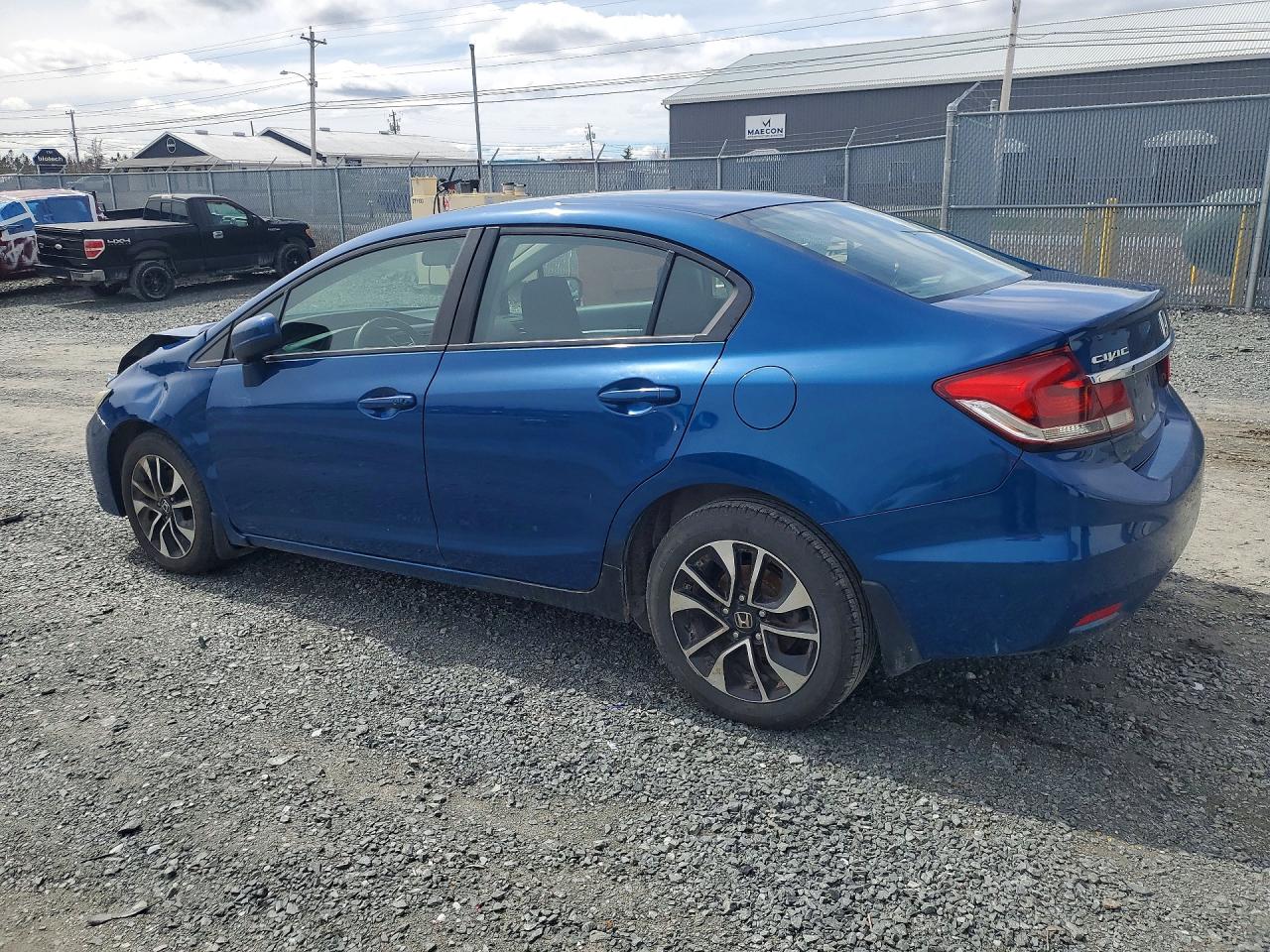 2015 Honda Civic Lx Blue vin: 2HGFB2E59FH008916