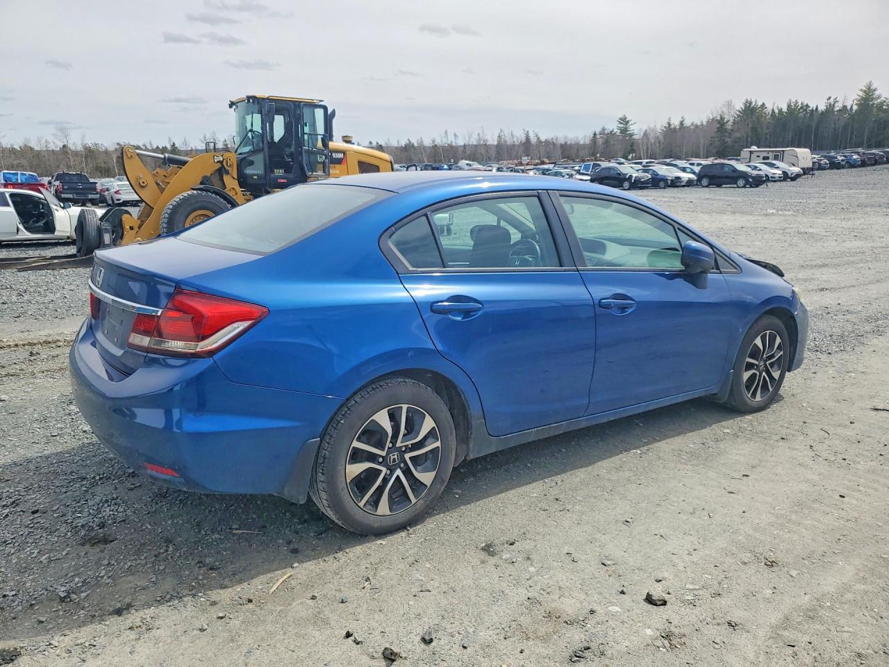 2015 Honda Civic Lx Blue vin: 2HGFB2E59FH008916