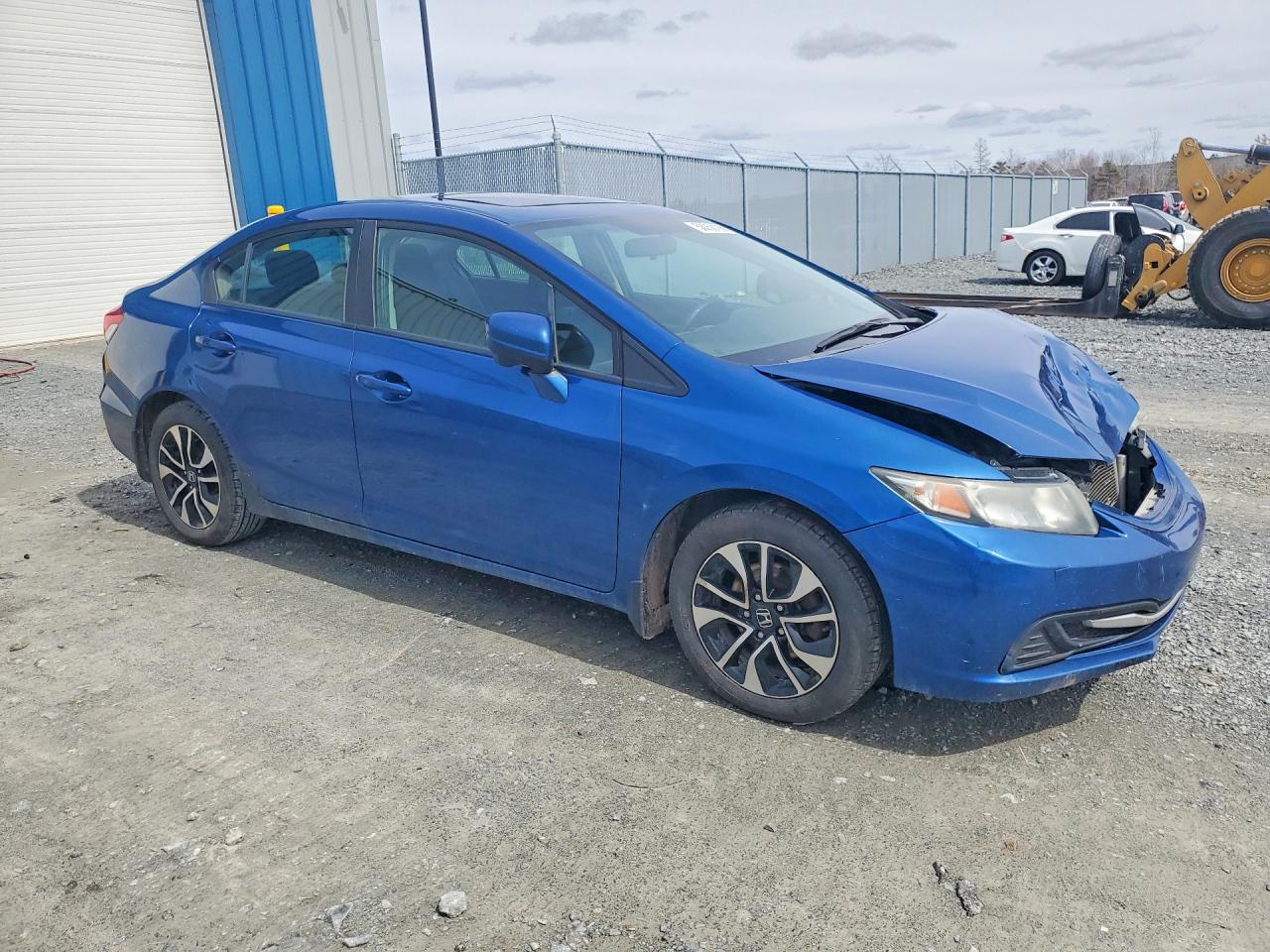 2015 Honda Civic Lx Blue vin: 2HGFB2E59FH008916