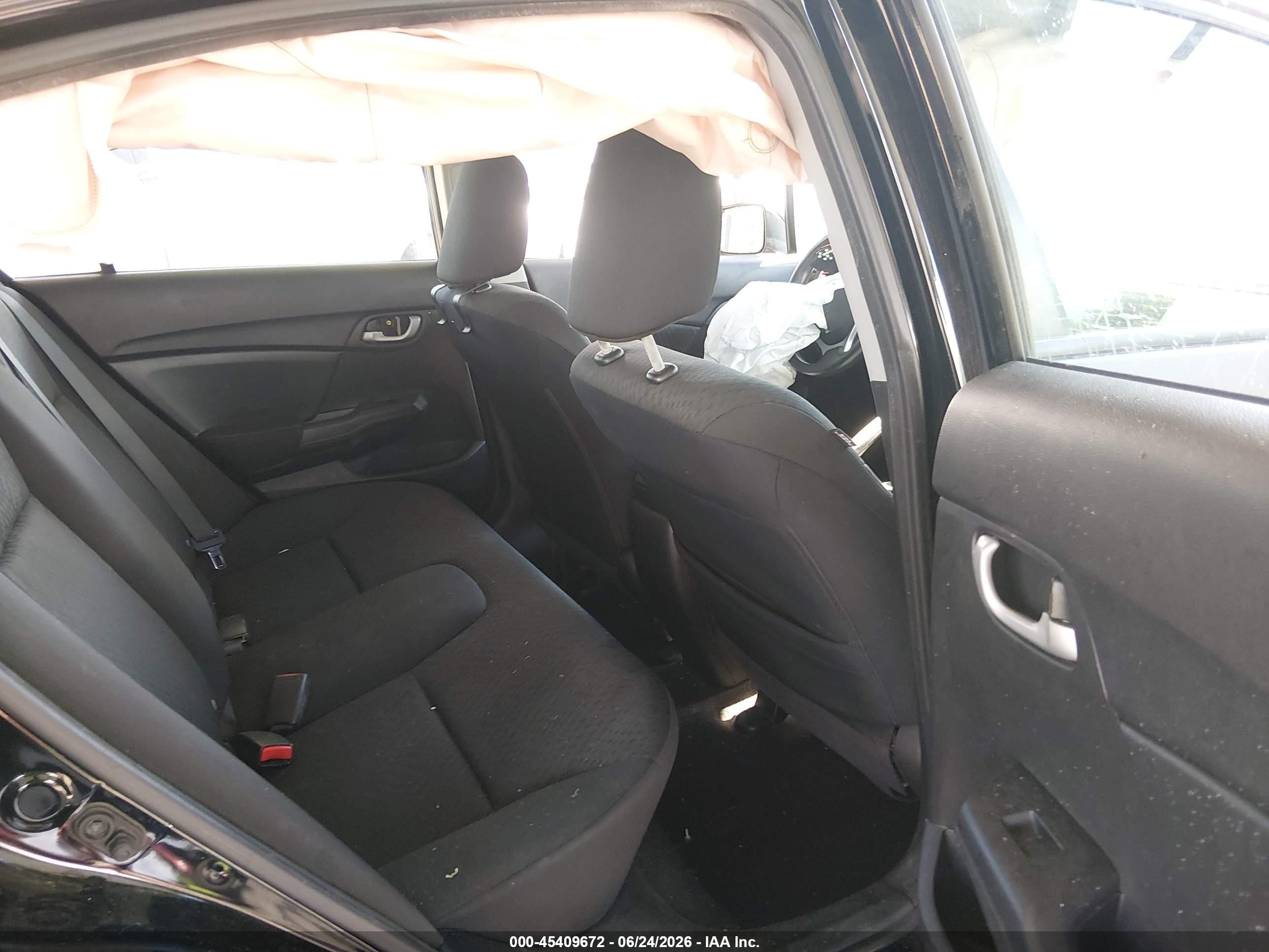 2014 Honda Civic Lx Black vin: 2HGFB2E5XEH507268