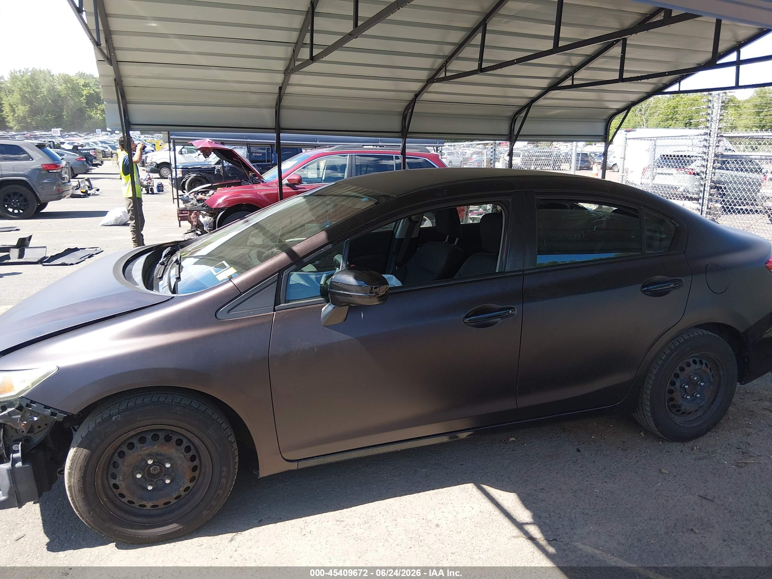 2014 Honda Civic Lx Black vin: 2HGFB2E5XEH507268