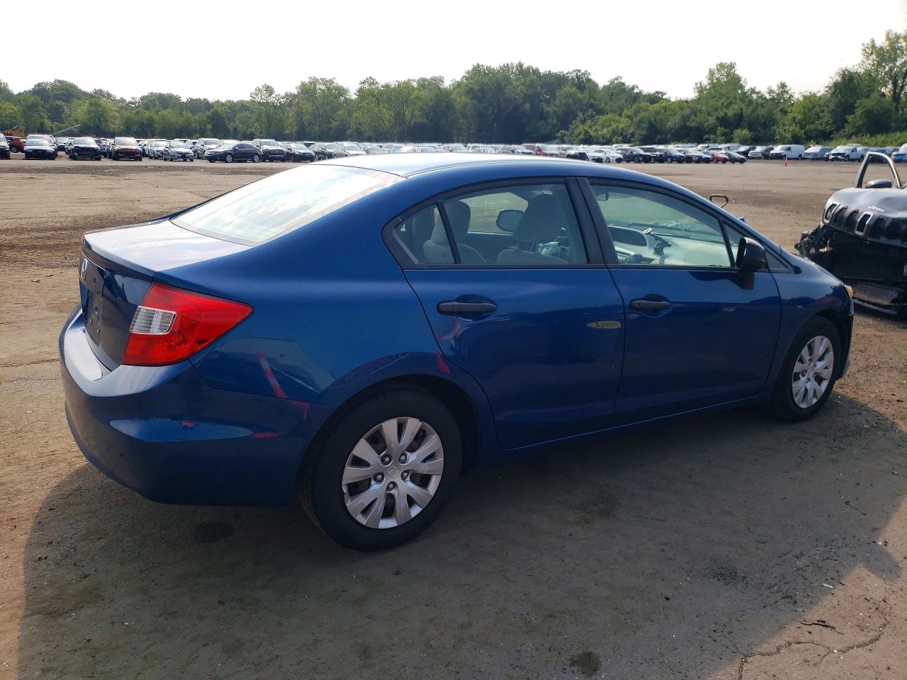 2012 Honda Civic Dx Blue vin: 2HGFB2F21CH503868