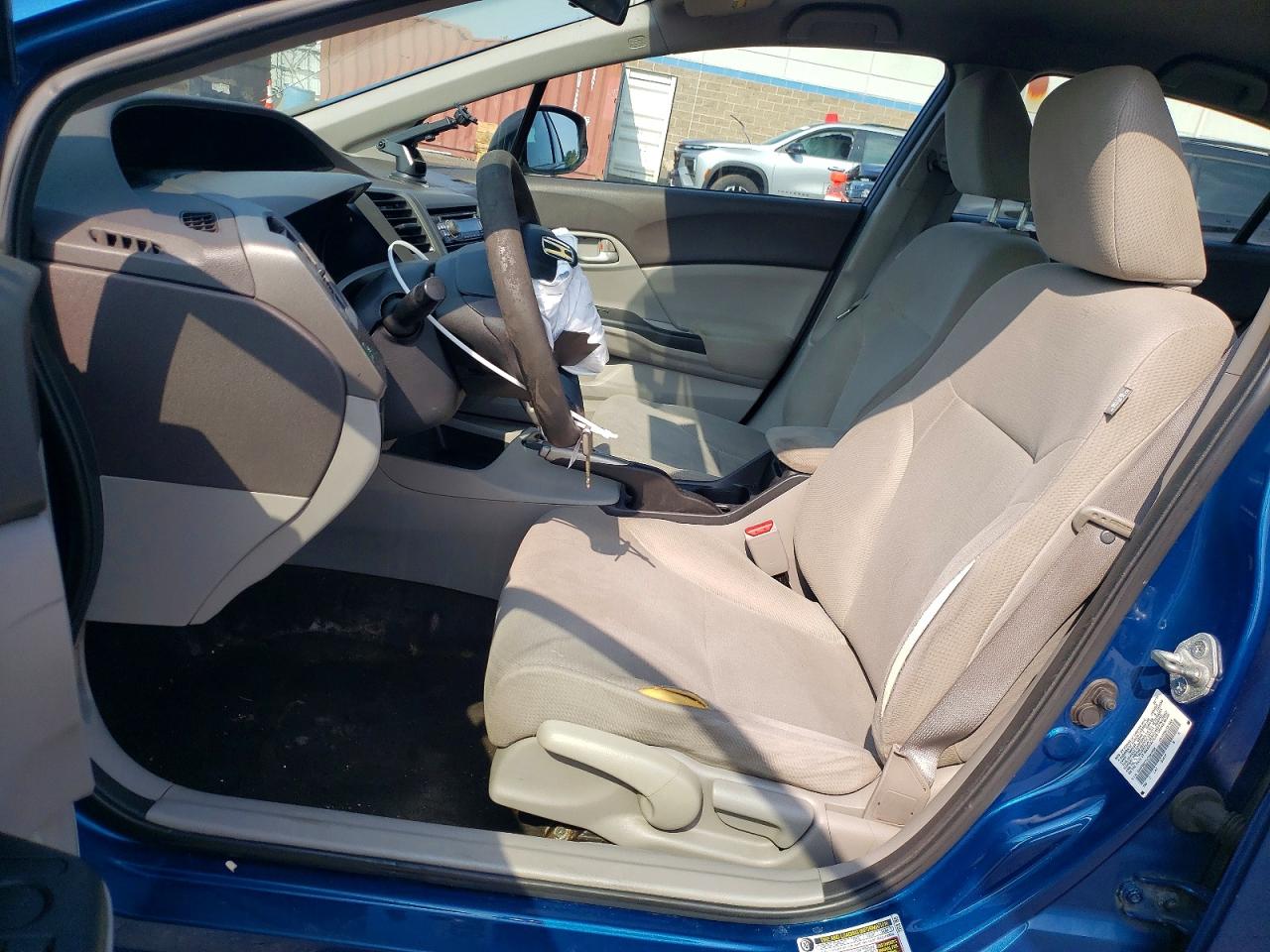 2012 Honda Civic Dx Blue vin: 2HGFB2F21CH503868