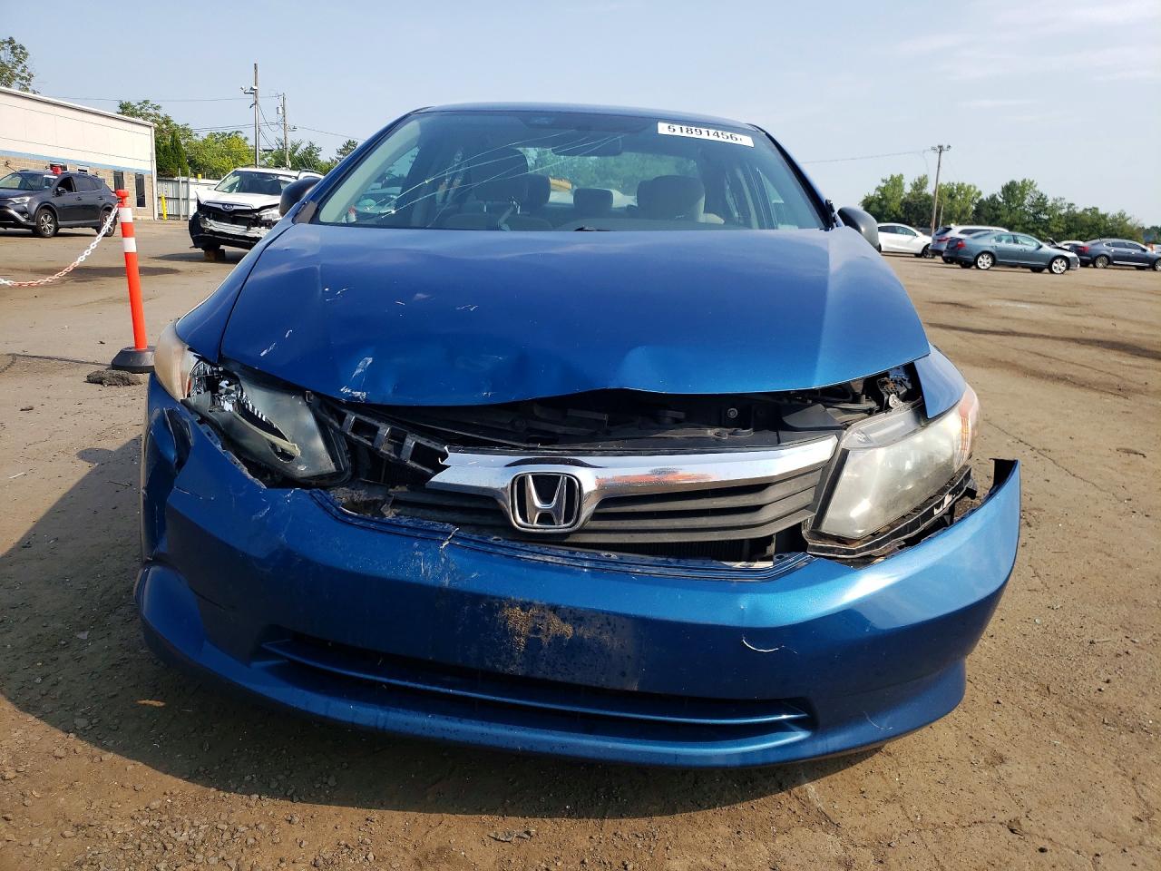 2012 Honda Civic Dx Blue vin: 2HGFB2F21CH503868