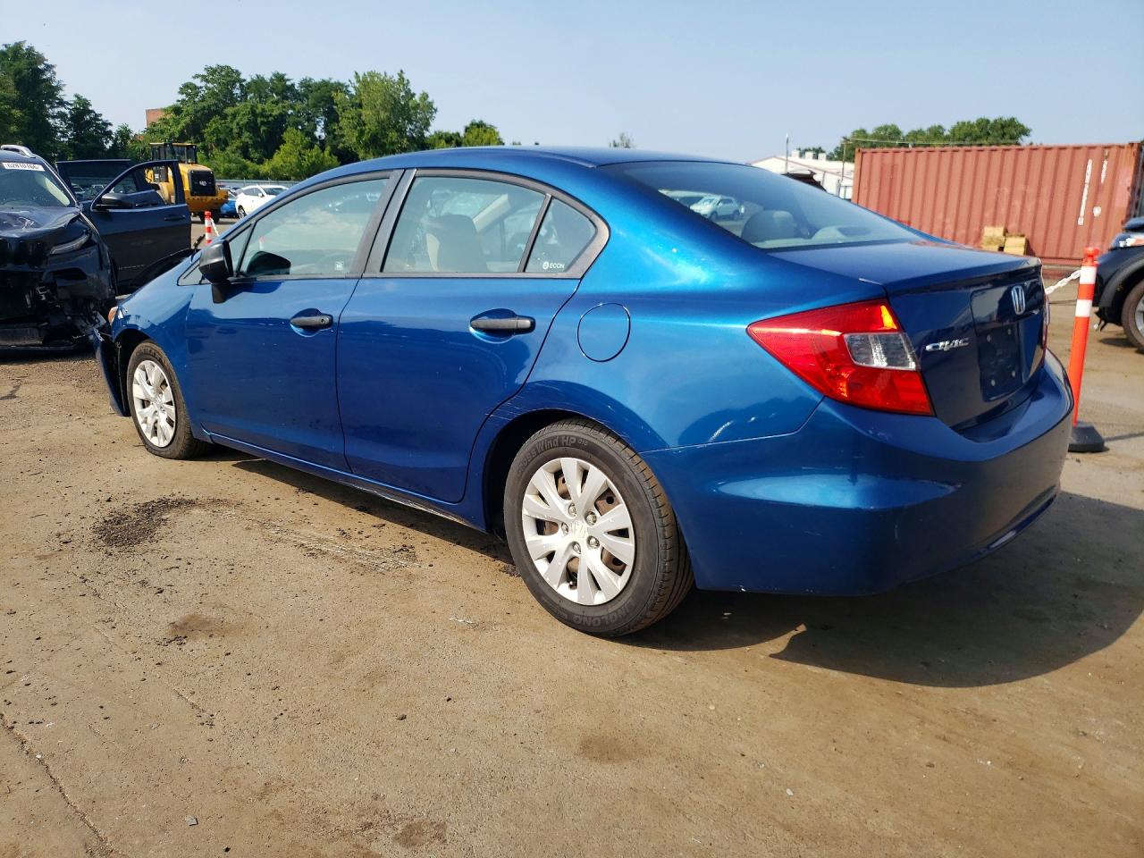2012 Honda Civic Dx Blue vin: 2HGFB2F21CH503868