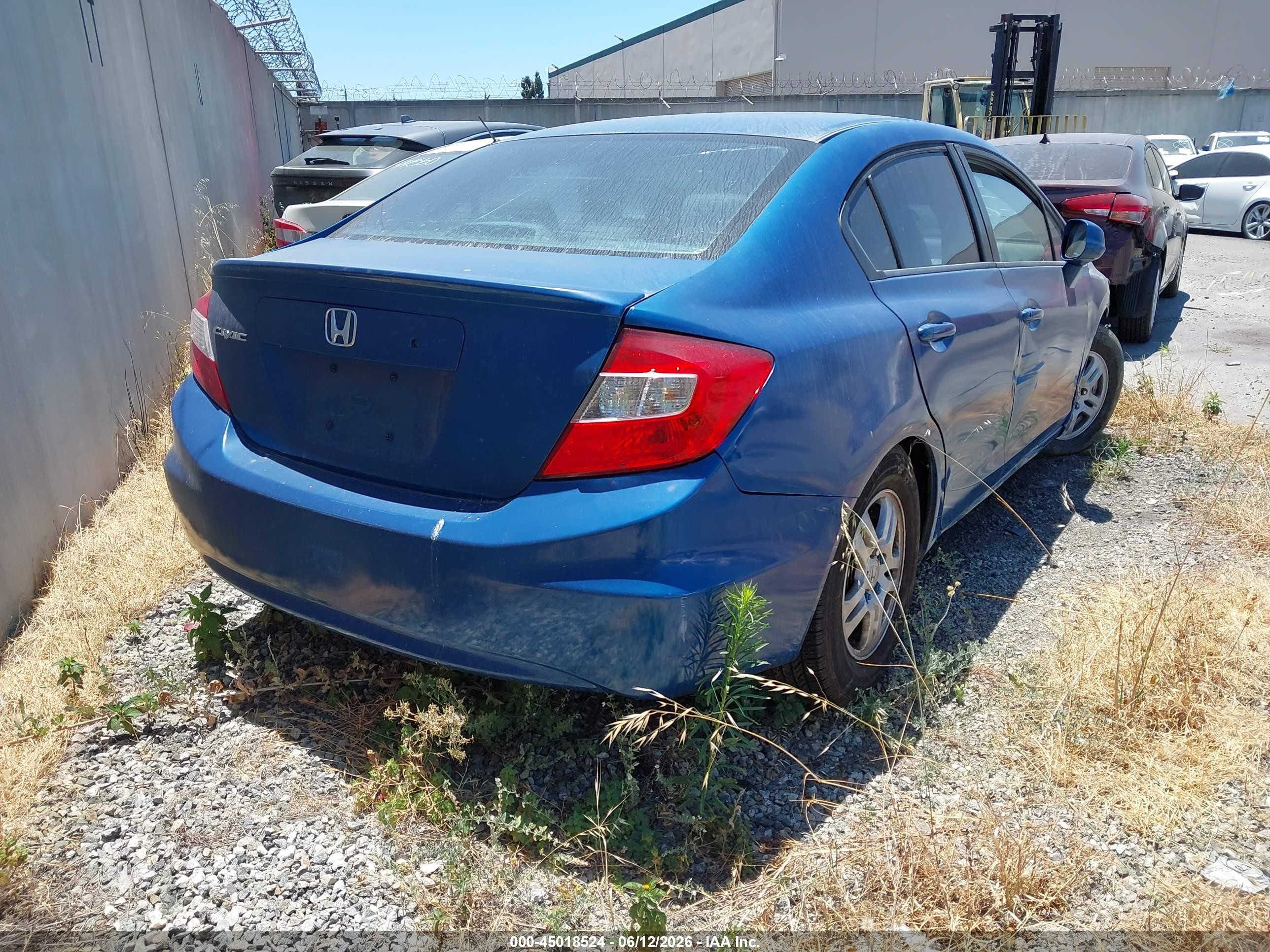 2012 Honda Civic Dx Black vin: 2HGFB2F2XCH502587