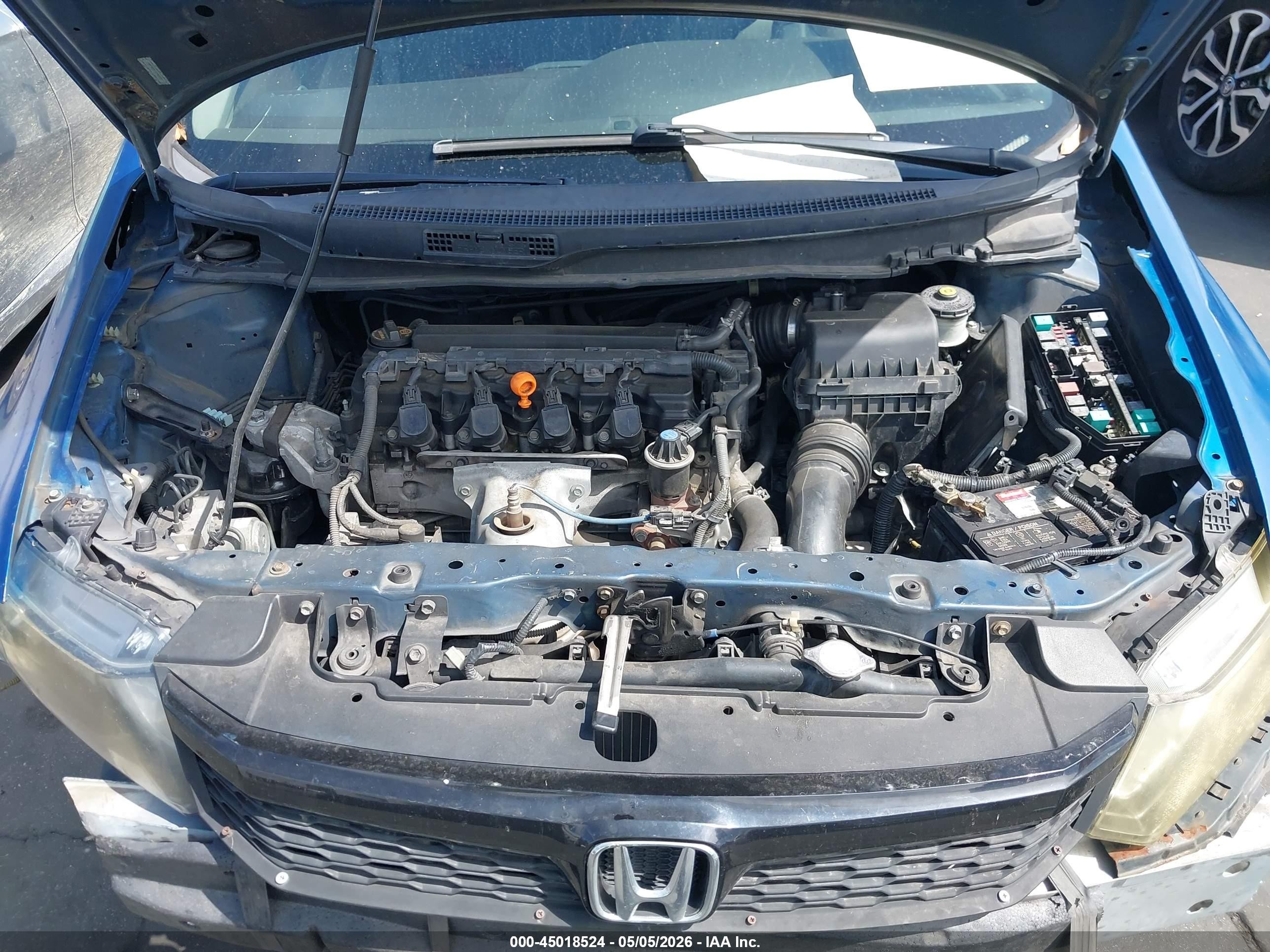 2012 Honda Civic Dx Black vin: 2HGFB2F2XCH502587