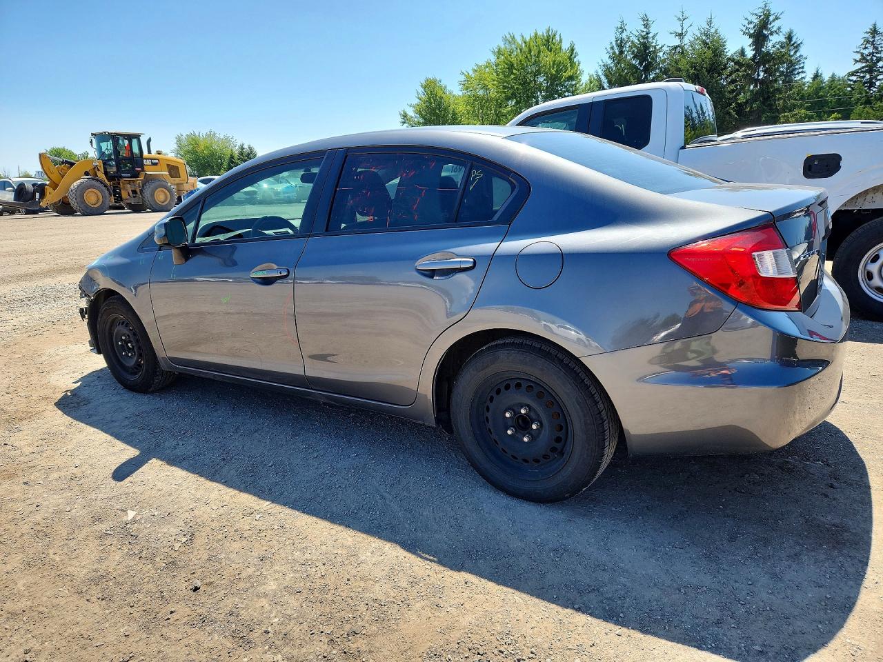 2012 Honda Civic Lx Gray vin: 2HGFB2F40CH110526