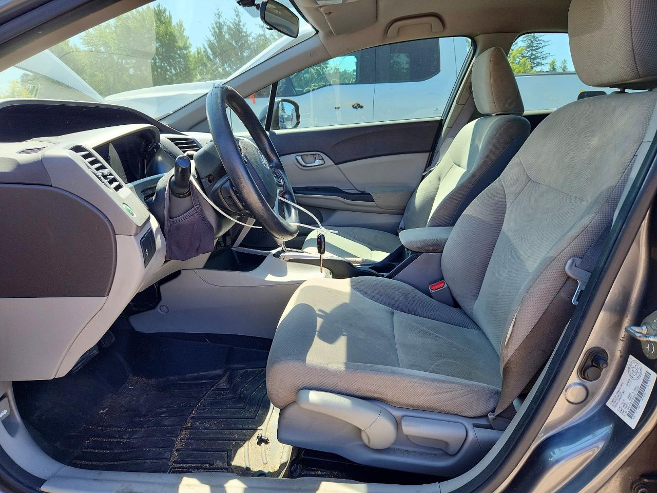 2012 Honda Civic Lx Gray vin: 2HGFB2F40CH110526